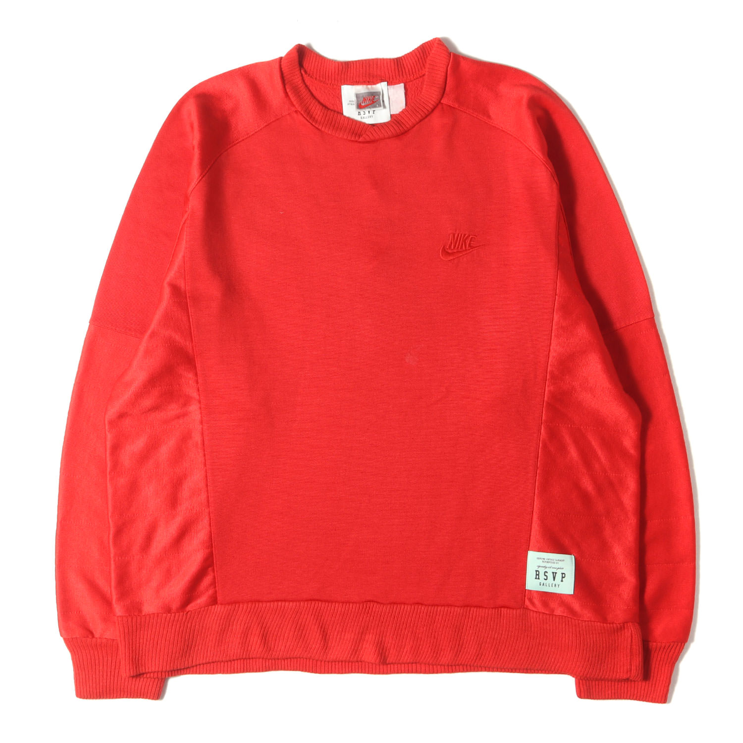 RSVP GALLERY 汗水 赤いこと 大きさ:L  | 90s NIKE 銀引き舟 | ヴィンテージ 再組み上げる うしろ側ロゴタイプ 厚地の外套大きさ プルオーバー トレーナー | トップス 調教師 【メンズ】【中古】【K4746】