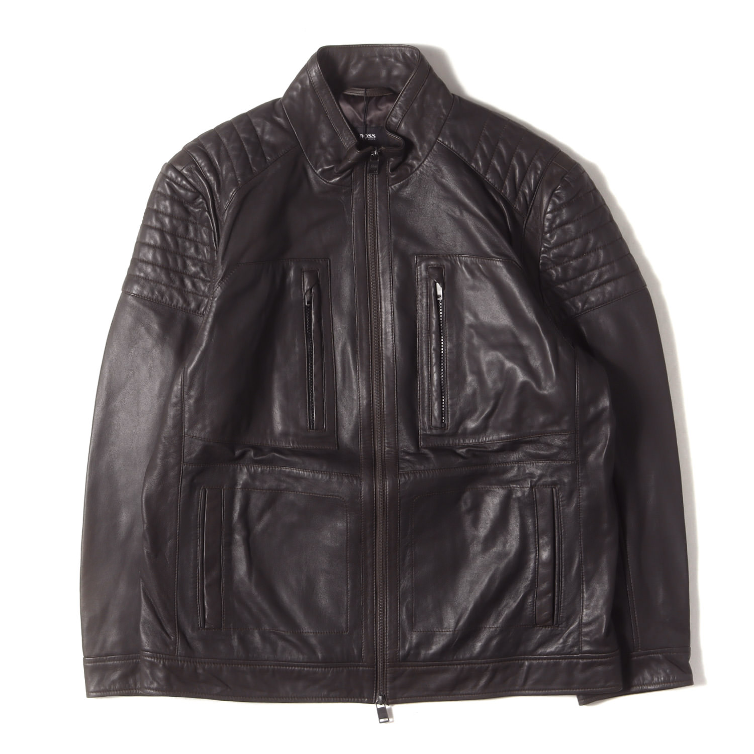 楽天市場】HUGOBOSS ヒューゴボス/HUGOBOSS レザージャケット S