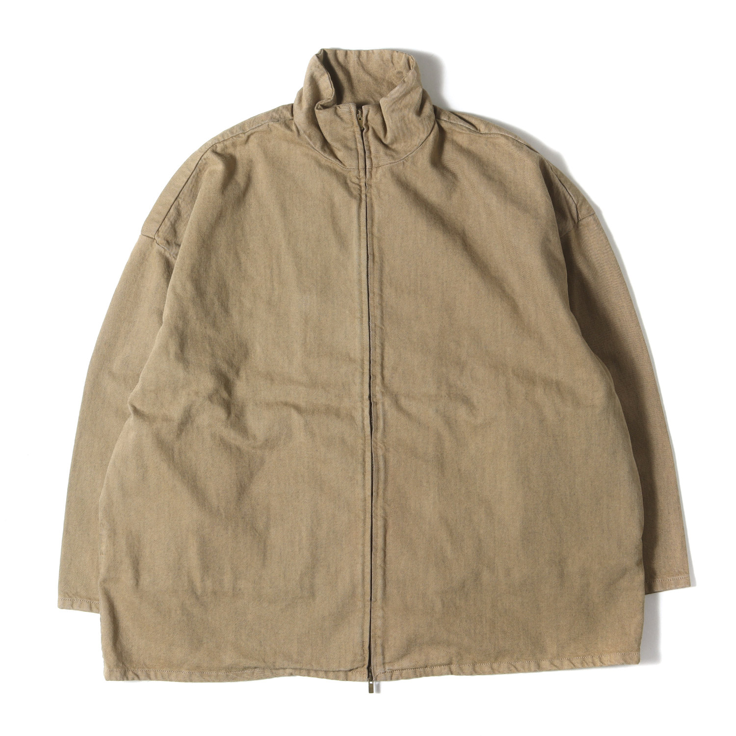 FEAR OF GOD フィアオブゴッド 上衣 ベージュ 大いさ:L | 照明ランプ色合い フルジップ 色合いジーンズ 上衣 | THE ETERNAL COLLECTION | 亜米利加製 | アウター 上衣 厚地の外套【メンズ】【中古】【K4746】 コート・ジャケット-メンズファッション