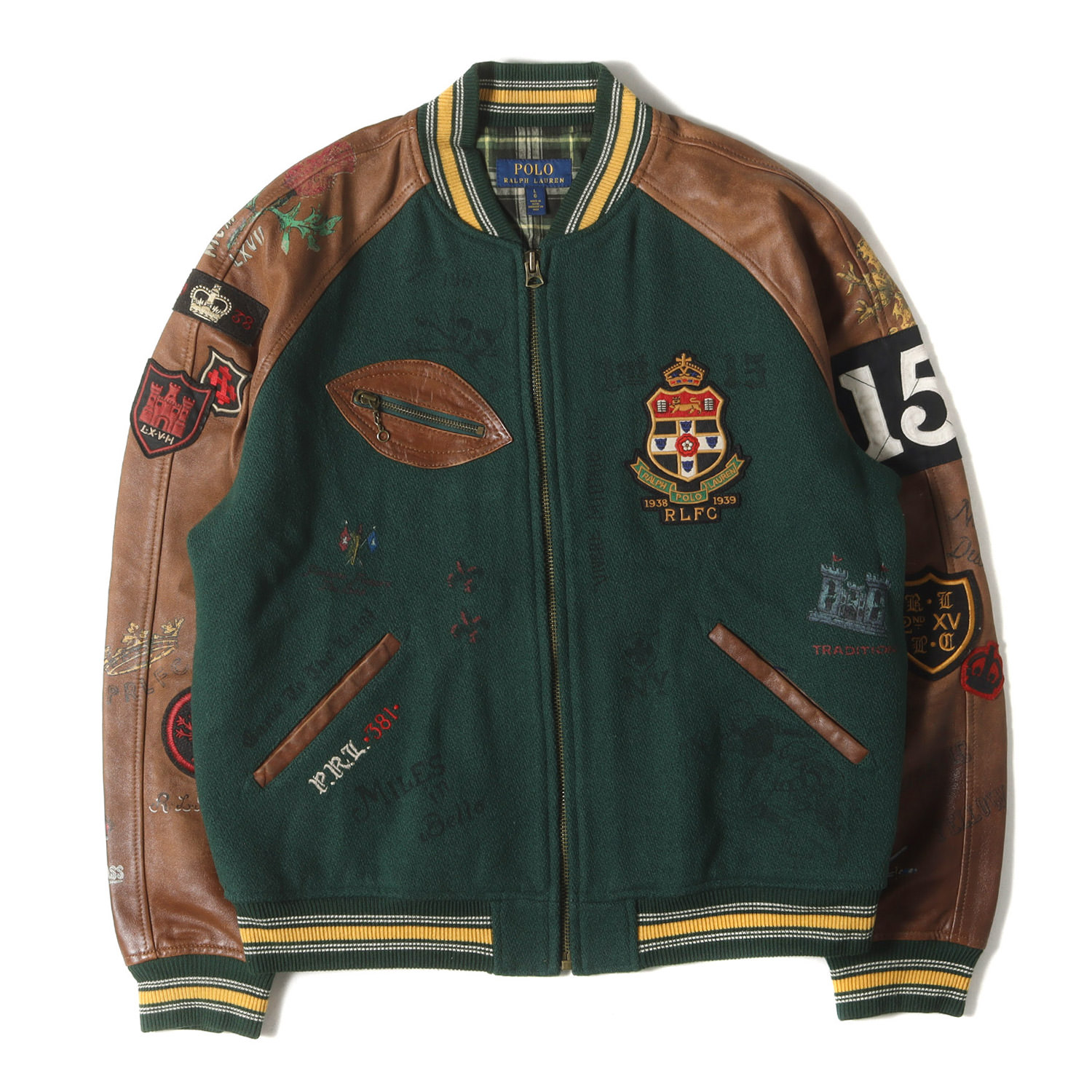 楽天市場】希少サイズ S □ POLO ポロ ラルフローレン 本革 レザー