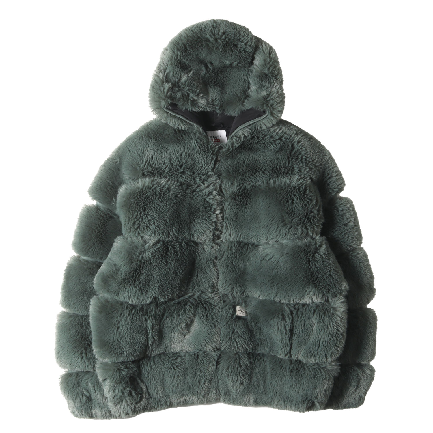 楽天市場】15AW SUPREME Faux Fur Hooded Zip Jacket 青 M