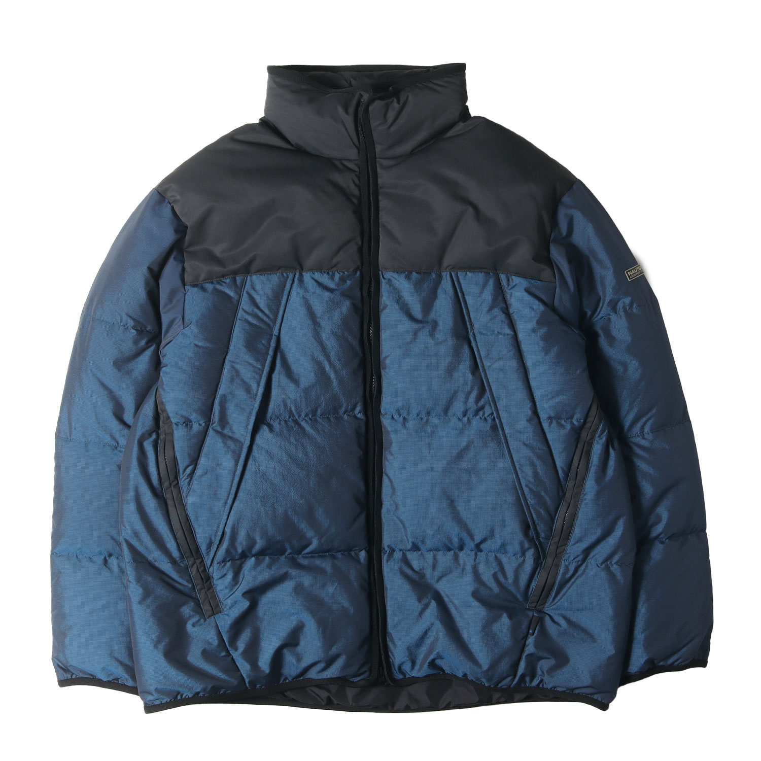 Nautica ノーティカ ジャケット ブルー サイズ:XL | 90s NAUTICA COMPETITION リップストップ フルジップ ダウンジャケット | 90年代 古着 ヴィンテージ | アウター ブルゾン 上着【メンズ】【中古】【K4786】