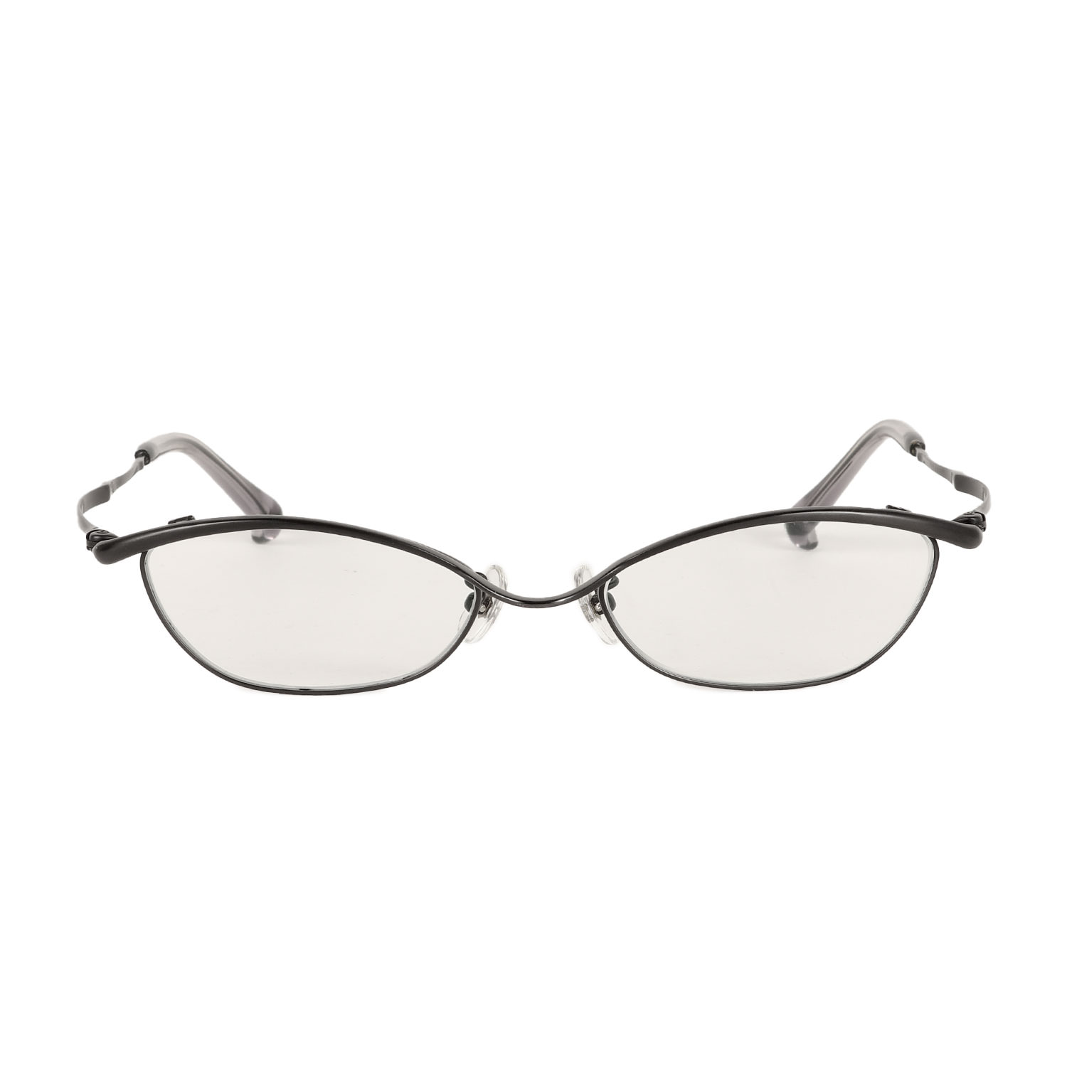 999.9 フォーナインズ メガネ 度付き ハーフリム チタン ケース付き フォーナインズ 999.9 眼鏡 メガネ 度あり チタンフレーム ハーフリム