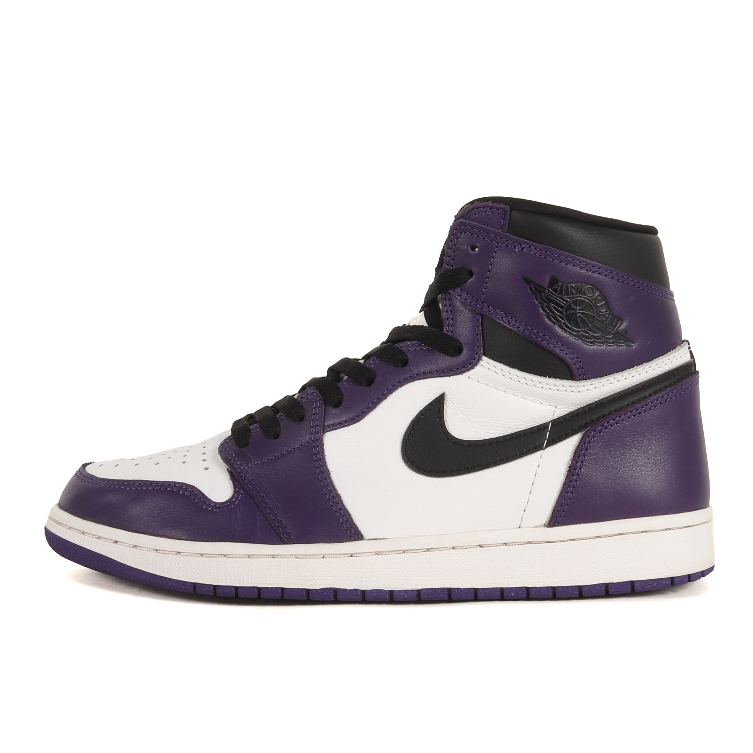 NIKE ナイキ 大きさ:US10.5(28.5糎) | AIR JORDAN 1 RETRO HIGH OG COURT PURPLE (555088-500) | 大気圏 ジョーダン1 レトロ ご機嫌 | コートパープル 黒いこと | ご機嫌はね除ける スニーカー シューズ 靴【メンズ】【中古】【K4837】