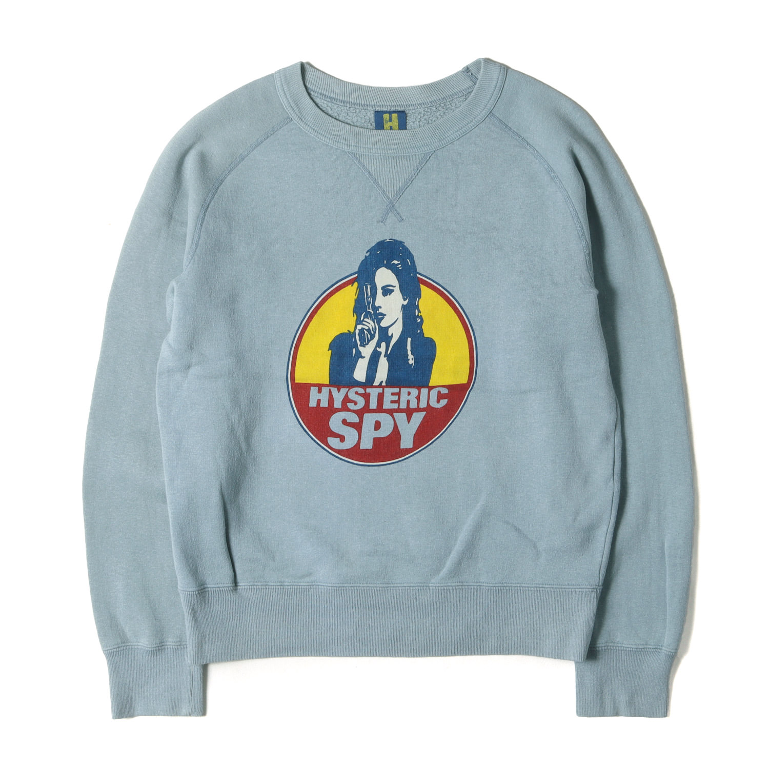 HYSTERIC GLAMOUR ヒステリックグラマー スウェット ブルー サイズ:FREE(レディース) | 90s HYSTERIC SPY ラグランスリーブ スウェットシャツ (2CS-4120) | 90年代 アーカイブ | トップス トレーナー 日本製 【レディース】【中古】【K4857】｜ブランド古着のBEEGLE by Boo-Bee 9,023円