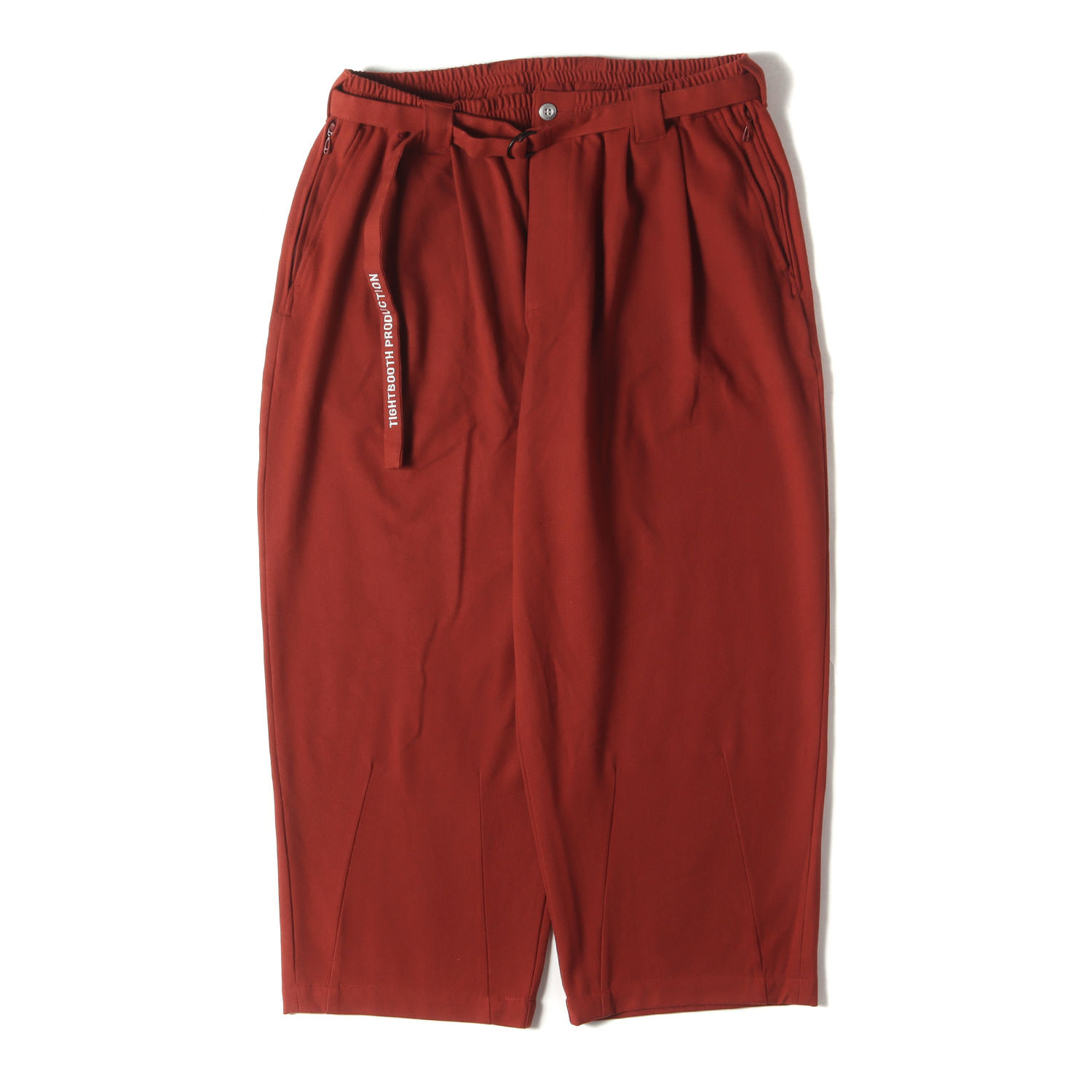 TIGHTBOOTH PRODUCTION タイトブースプロダクション パンツ バーガンディー サイズ:XL | ストレッチ ワイド イージー バルーンパンツ (BALLOON PANTS) | ボトムス ズボン【メンズ】【中古】【K4786】