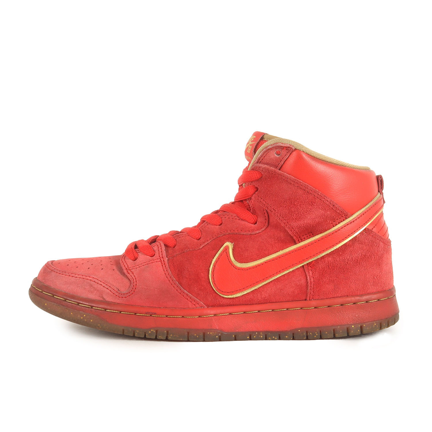 NIKE ナイキ 大きさ:US9.5(27.5糎) | DUNK HIGH PREMIUM SB RED ENVELOPE (313171-667) | ダンク 御機嫌 割り増し金 赤いこと状ぶくろ | ユニバーシティレッド | 御機嫌とり捨てる スニーカー 滑る シューズ 靴【メンズ】【中古】【K4746】