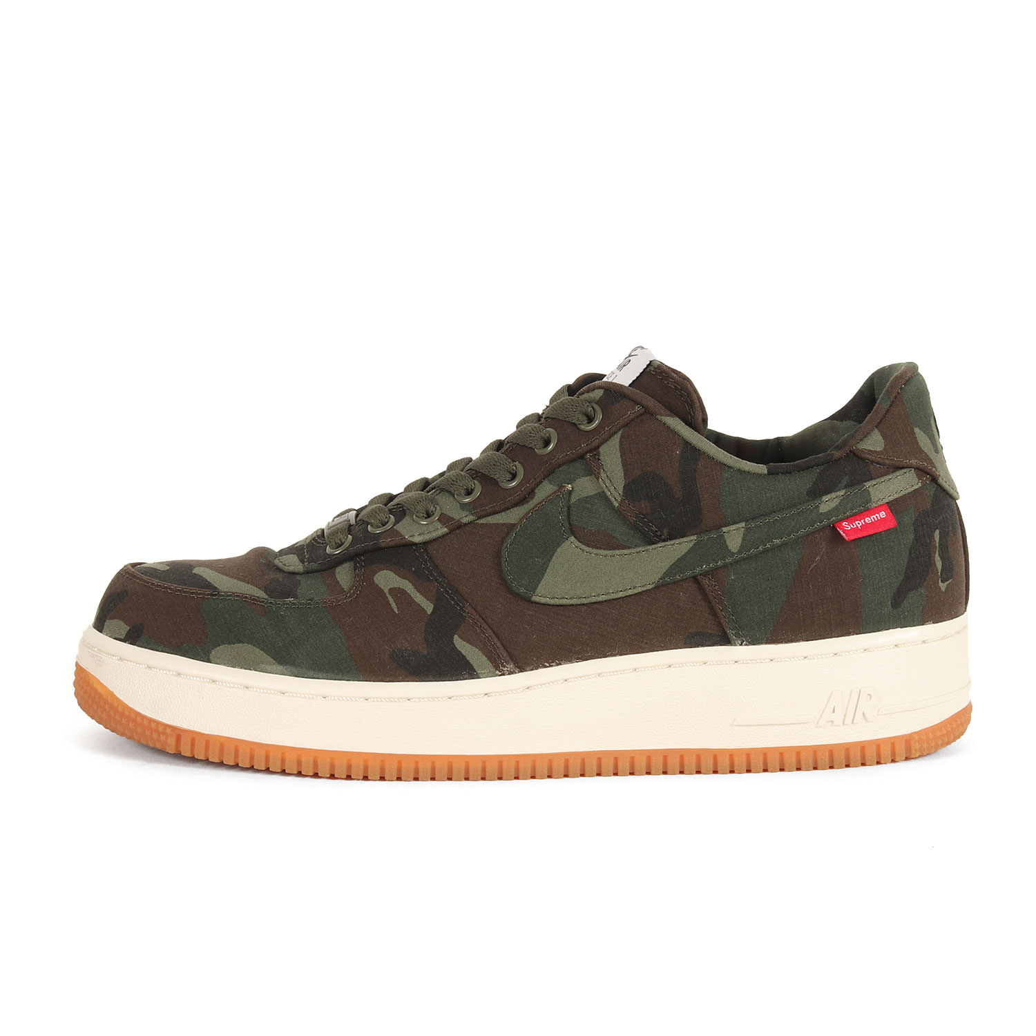 Supreme シュプリーム サイズ:US10.5(28.5cm) | NIKE AIR FORCE 1 LOW PREMIUM 08 NRG GREEN CAMO (573488-330) | ナイキ エアフォース1 | グリーン系迷彩 | ローカット スニーカー シューズ 靴 | コラボ 別注【メンズ】【中古】【美品】【K4746】