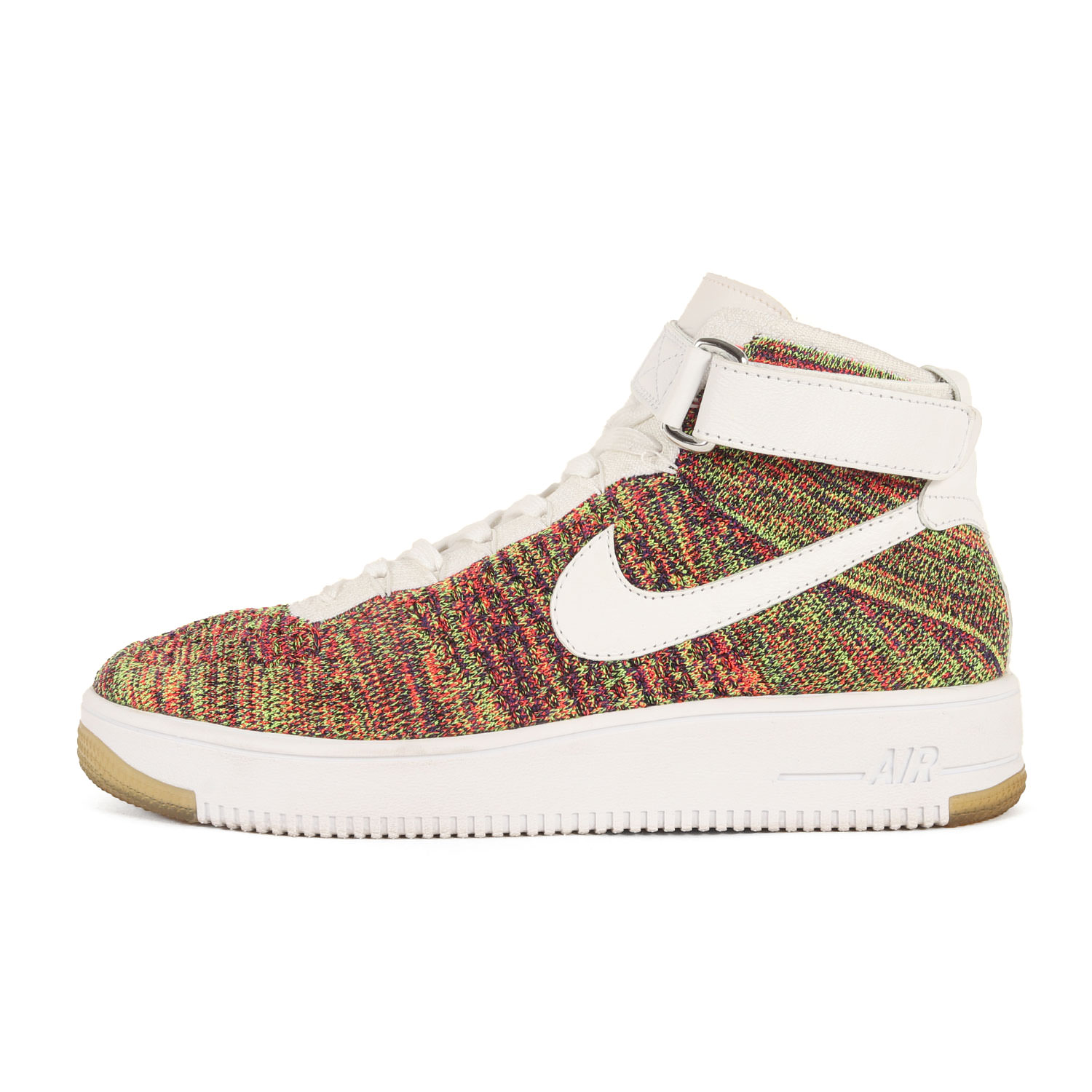 NIKE ナイキ サイズ:US9.5(27.5cm) | AIR FORCE 1 ULTRA FLYKNIT MID (817420-700) | エアフォースワン ウルトラフライニット ミッド | ボルト ホワイト | ミドルカット スニーカー シューズ 靴【メンズ】【中古】【K4777】