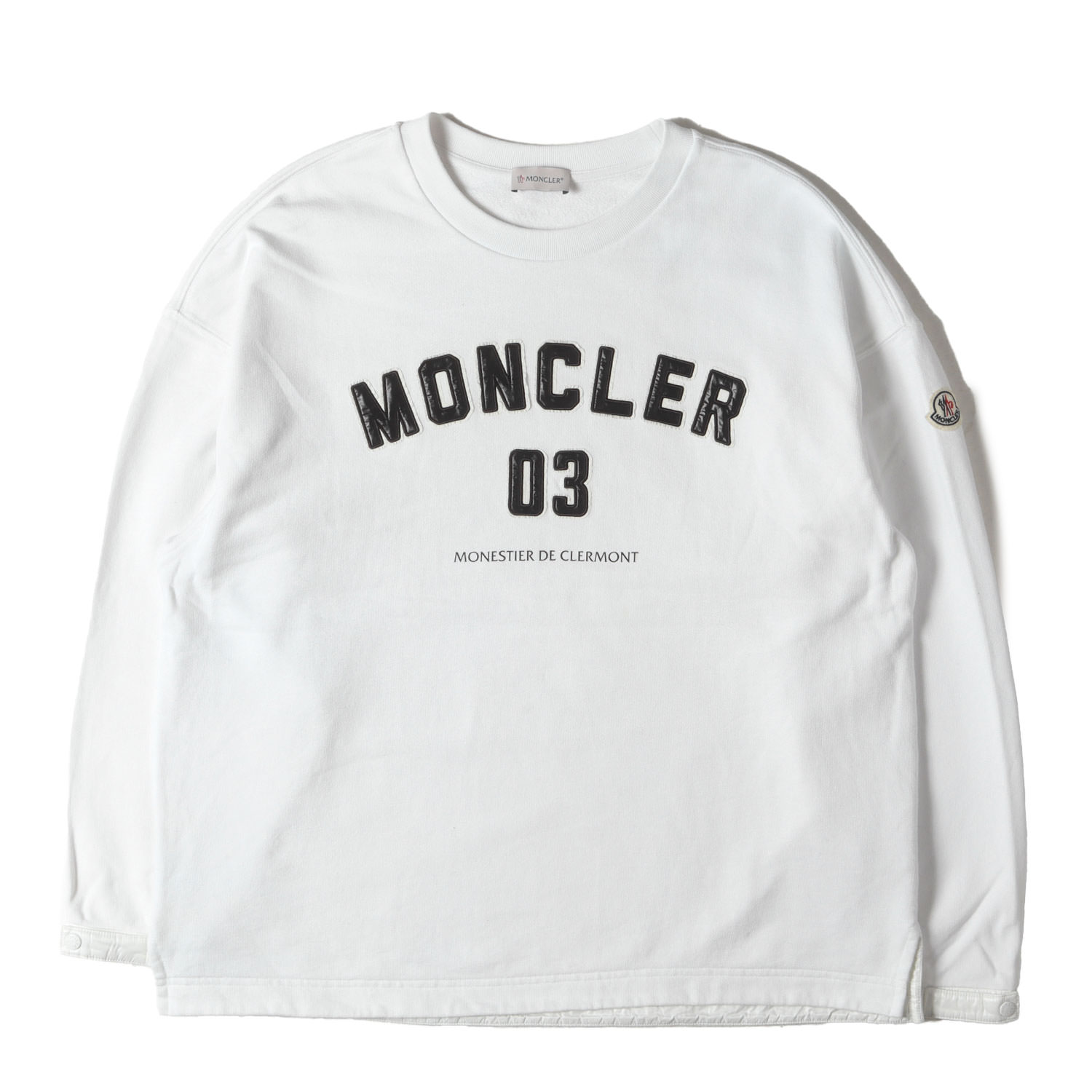 美品✨スウェットシャツ 白トレーナー 164cm ／MONCLER 楽天市場】MONCLER モンクレール スウェット サイズ:M 22AW