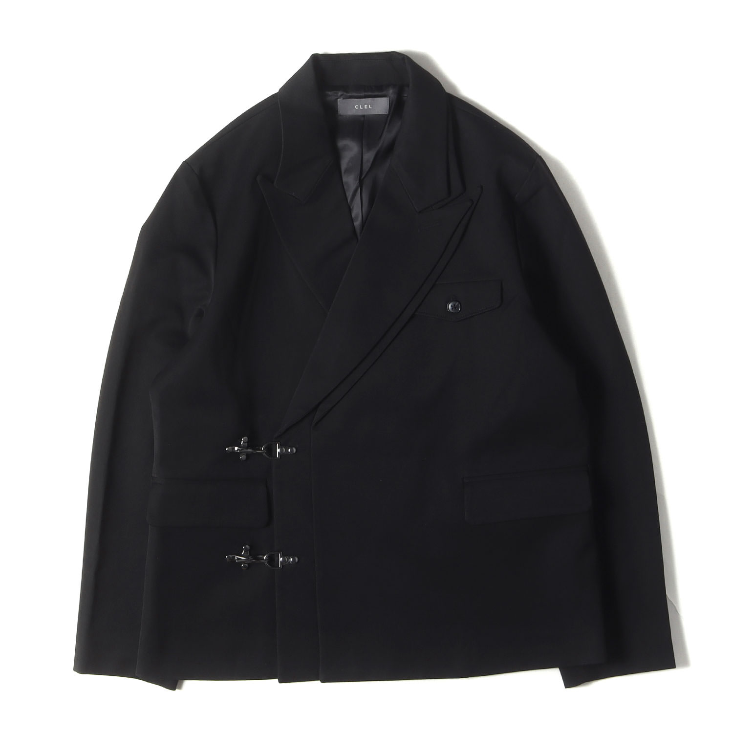 CLEL クレイル ジャケット ブラック 黒 サイズ:XS | プライムTR ダブルラペル テーラードジャケット (Prime TR Double Lapel Tailored Jacket) | アウター ブルゾン 上着【メンズ】【中古】【K4786】