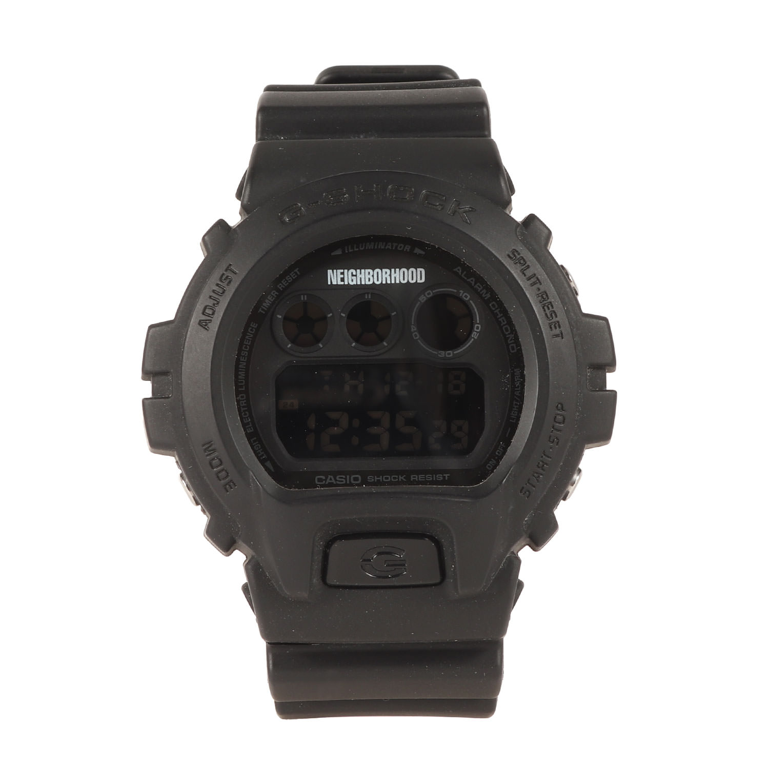 NEIGHBORHOOD ネイバーフッド | G-SHOCK DW-6900FS 腕時計 / ウォッチ (NHGS. DW-6900 / P-WATCH) | ブラック 黒 | CASIO カシオ コラボ アイテム【メンズ】【中古】【K4807】