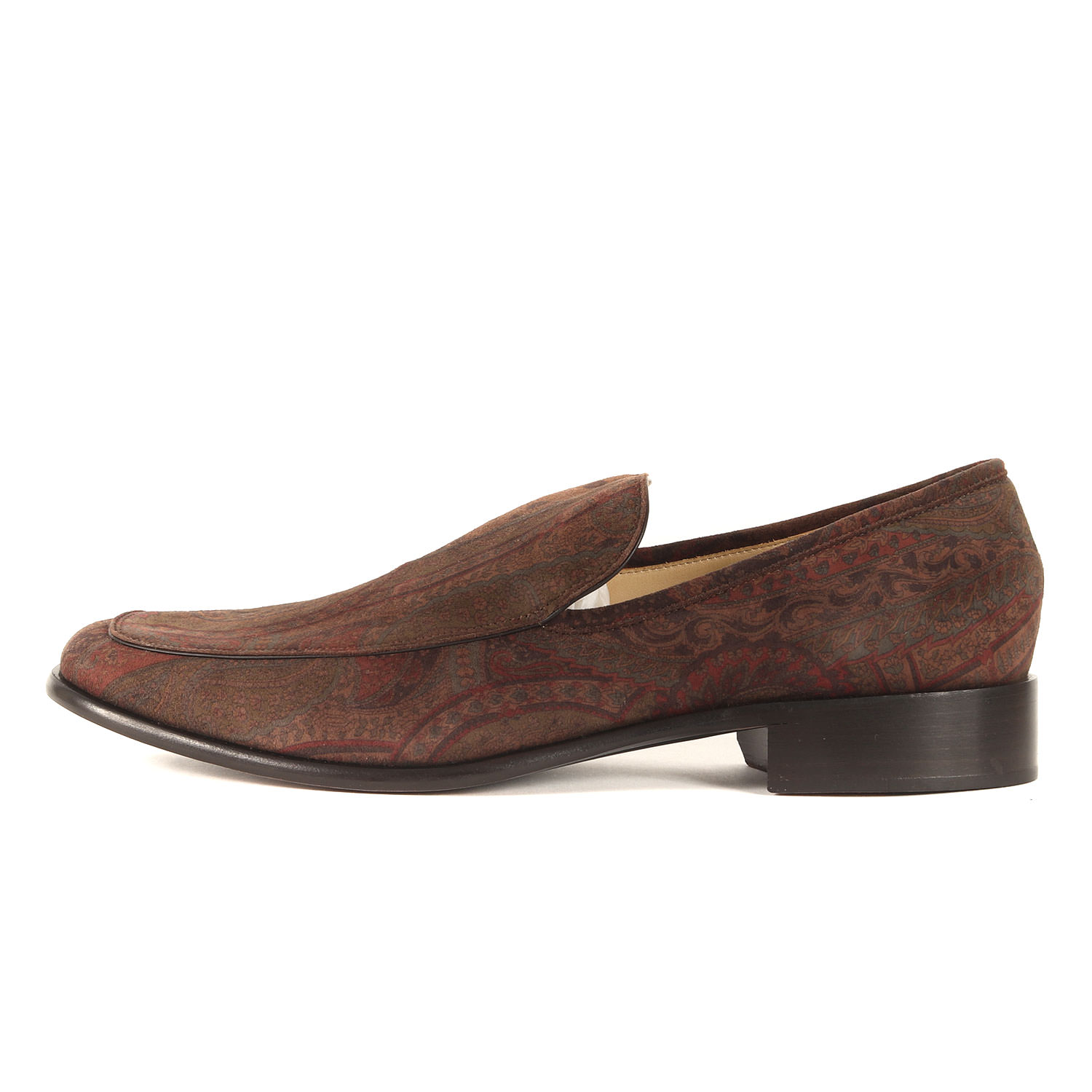 Cole Haan コール ハーン サイズ:9 1/2(27.5cm) | ペイズリー スエード スリッポン ドレス シューズ (HENRY.VENETIAN PAISLEY SUEDE) / COLLECTION | ブラウン | イタリア製 靴【メンズ】【中古】【美品】【K4783】