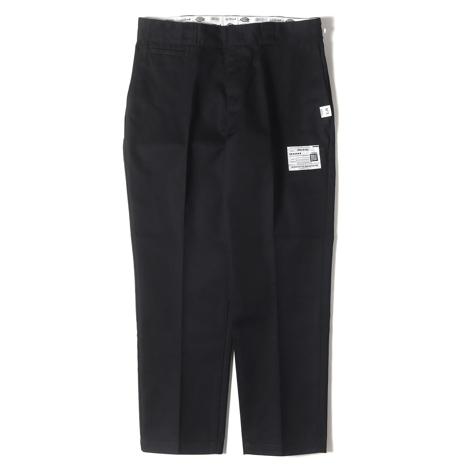 MIHARA YASUHIRO ミハラヤスヒロ パンツ ブラック 黒 サイズ:46 | 25AW BEDWIN Dickies ロゴ刺繍 ストレート チノパンツ (BEDWIN & THE MMY &times; Dickies Straight Pants) | ボトムス ズボン【メンズ】【K4837】｜ブランド古着のBEEGLE by Boo-Bee