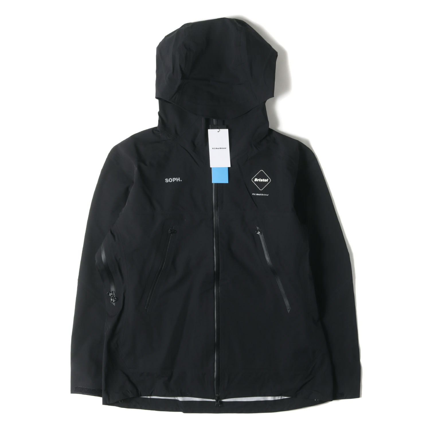 F.C.Real Bristol エフシーレアルブリストル ジャケット ブラック 黒 サイズ:XL | 25SS 3レイヤーナイロン ユーティリティ チームジャケット (AUTHENTIC UTILITY TEAM JACKET) | アウター ブルゾン 上着【メンズ】【K4857】|ブランド古着のBEEGLE by Boo-Bee