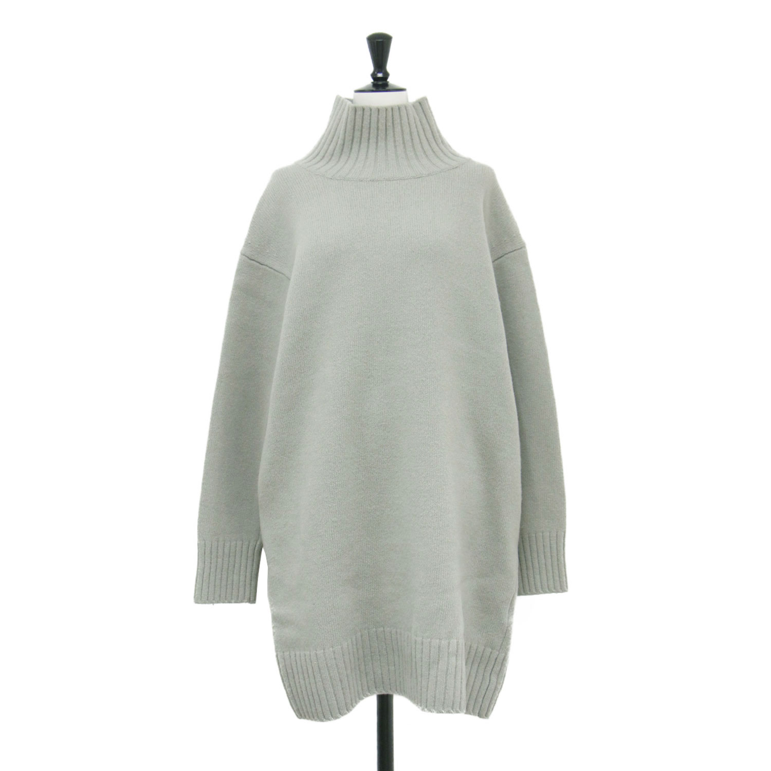 Plage プラージュ ワンピース グレージュ サイズ:36(S) | 22秋冬 スーパーファインウール カシミヤ ハイネック ミニ ワンピース / チュニック | プルオーバー 長袖 | トップス セーター【レディース】【中古】【K4785】 10,328円