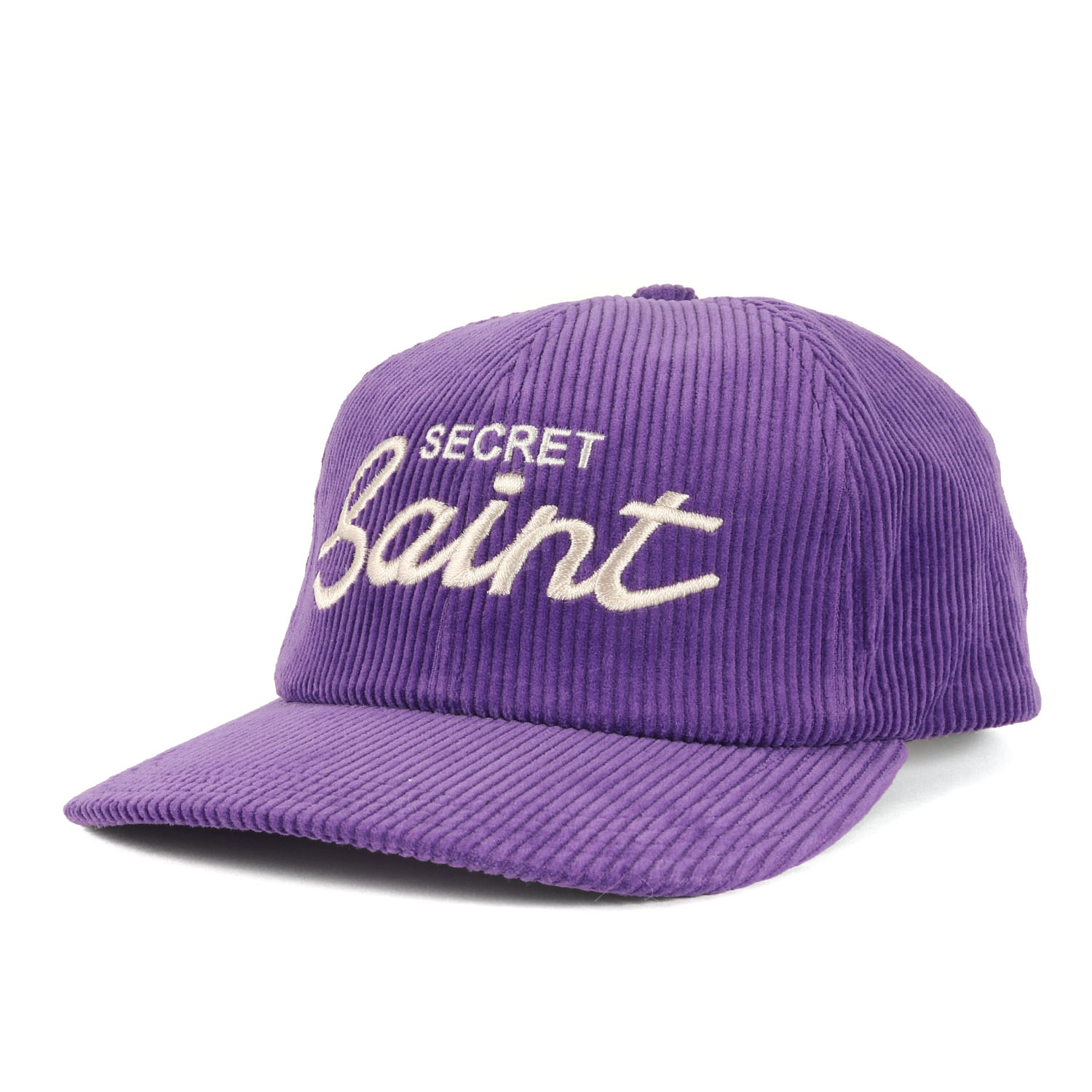 SAINT MICHAEL セントマイケル キャップ | 24AW ロゴ刺繍 コーデュロイ 5パネルキャップ (SECRET CAP) | パープル | ONE SIZE | ブランド 帽子【メンズ】【K4792】|ブランド古着のBEEGLE by Boo-Bee