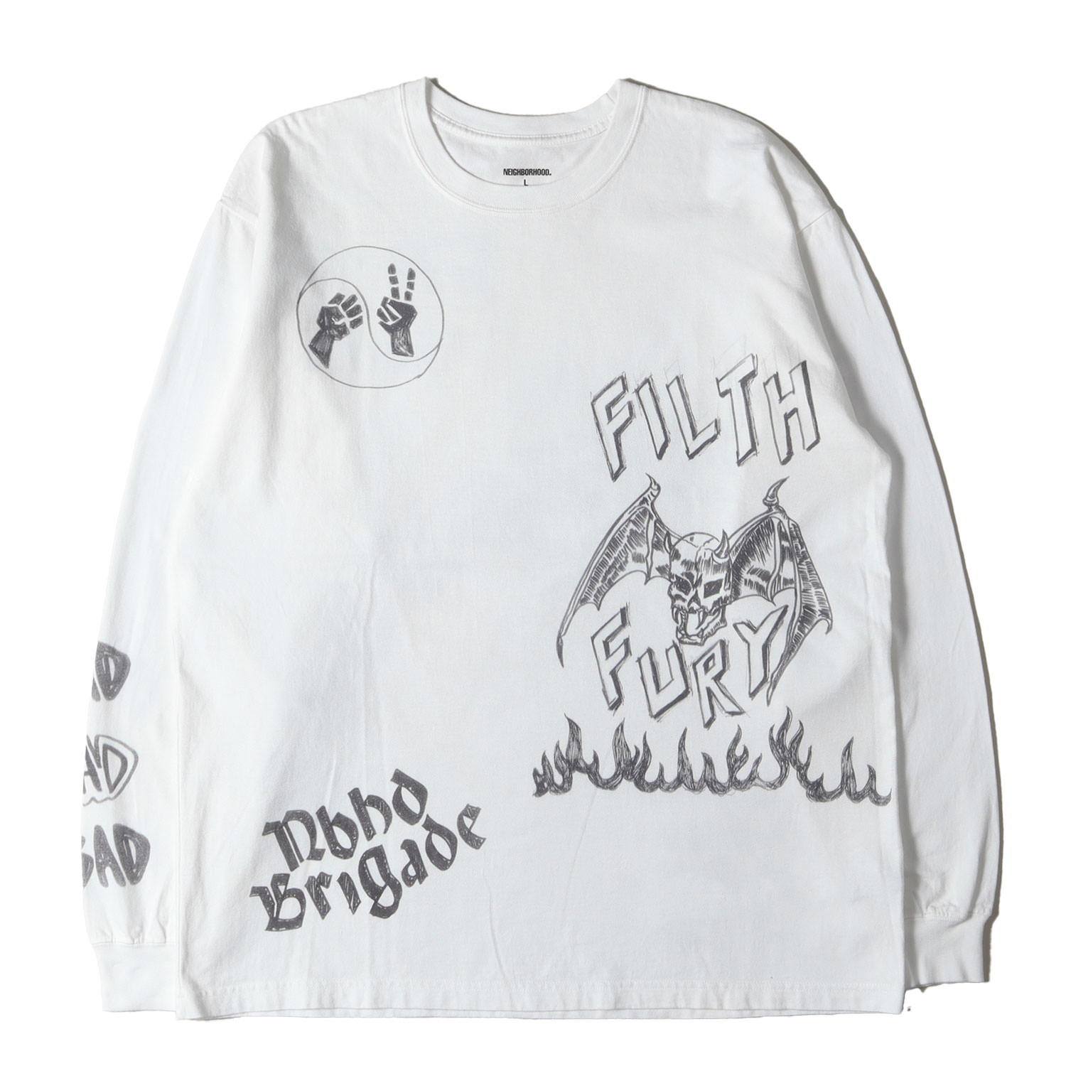 楽天市場】NEIGHBORHOOD 23aw NH X ANTHRAX TEE LS-1 Size-L 232PCNH