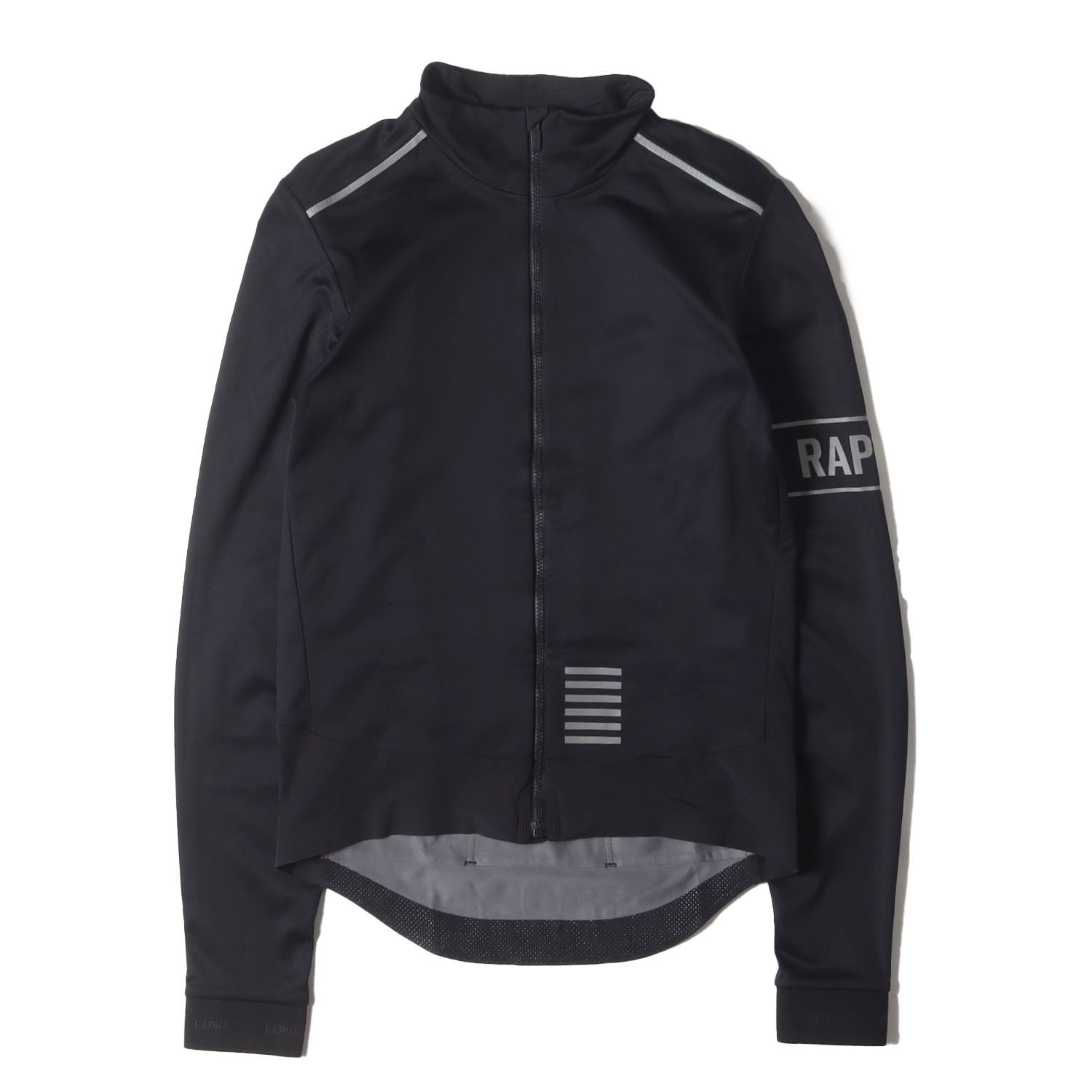 Rapha ラファ ブラック 黒 サイズ:M | WINDSTOPPER プロチーム ロングスリーブ サイクリングジャージ | トップス カットソー【メンズ】【中古】【美品】【K4746】