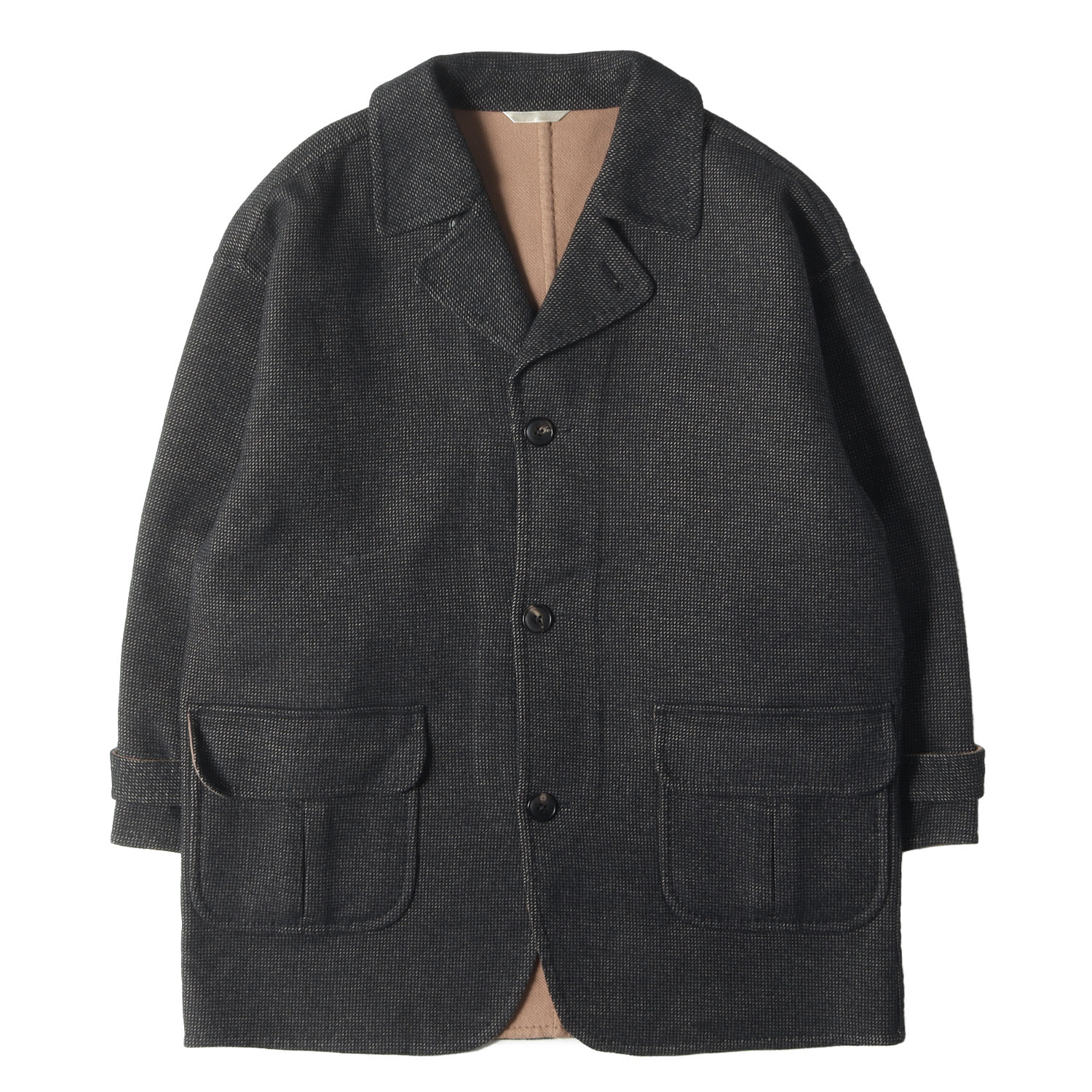 Paul Smith ポールスミス コート グレー サイズ:S | BESTE ミックス テクスチャー リバーコート | COLLECTION | アウター ジャケット 上着【メンズ】【中古】【美品】【K4746】