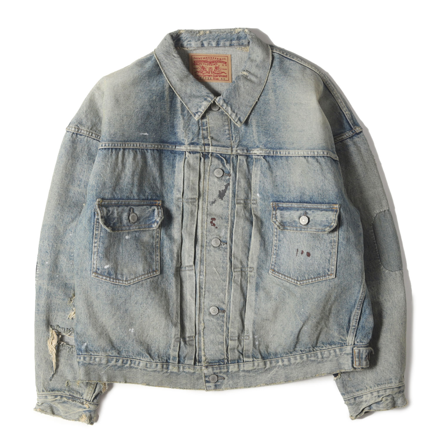 【セントマイケル】SAINT MICHAEL アカデミージャケットXL【中古】 中古・古着通販】SAINT MICHAEL (セントマイケル) DETROIT JACKET