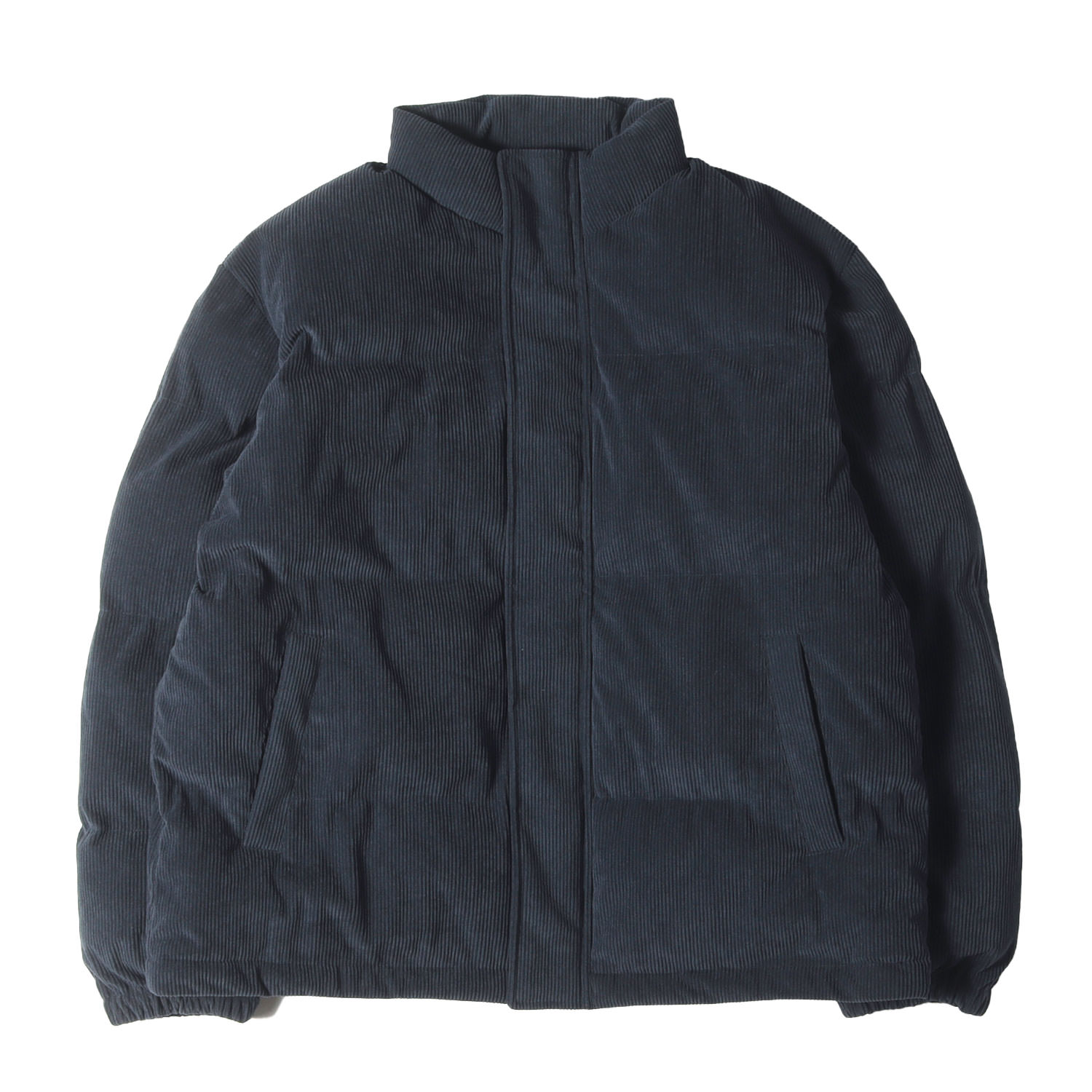 ITEMS URBAN RESEARCH アイテムズアーバンリサーチ ジャケット ネイビー 紺 サイズ:L | 25AW コーディロイ 中綿ハイネックジャケット | アウター ブルゾン 上着【メンズ】【K4783】