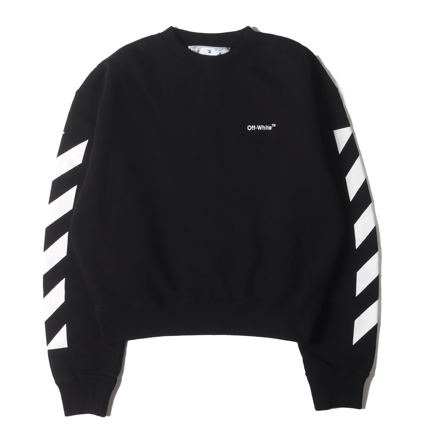 OFF-WHITE オフホワイト スウェット ブラック 黒 サイズ:XS | 22SS ダイアゴナル オーバーサイズ スウェット トレーナー (Diagonal Helvetica Oversized Swetshirt) | トップス プルオーバー【メンズ】【K4789】