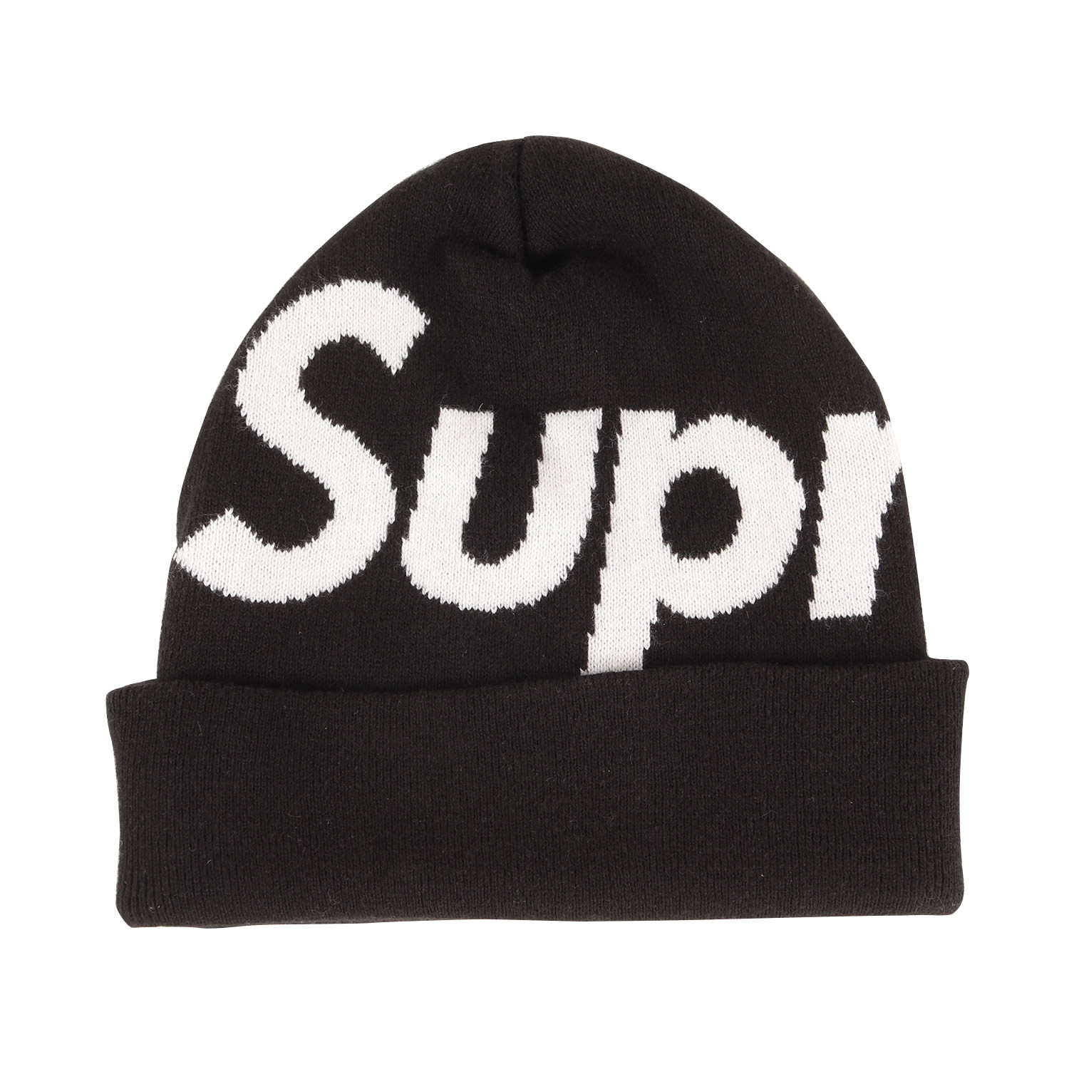 Supreme シュプリーム ビーニー ブラック 黒 サイズ:FREE | 24AW ビッグロゴ ニット ビーニー (Big Logo Beanie) | ブランド 帽子 ニットキャップ【メンズ】【中古】【K4746】