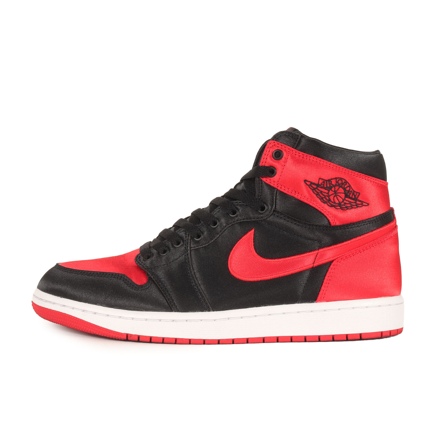 NIKE ナイキ サイズ:WMNS US10.5(27.5cm) | WMNS AIR JORDAN 1 RETRO HI OG SATIN BRED (FD4810-061) | ウィメンズ エアジョーダン 1 レトロ ハイ サテンブレッド | ブラック ユニバーシティレッド | スニーカー シューズ 靴 【メンズ】【中古】【美品】【K4746】