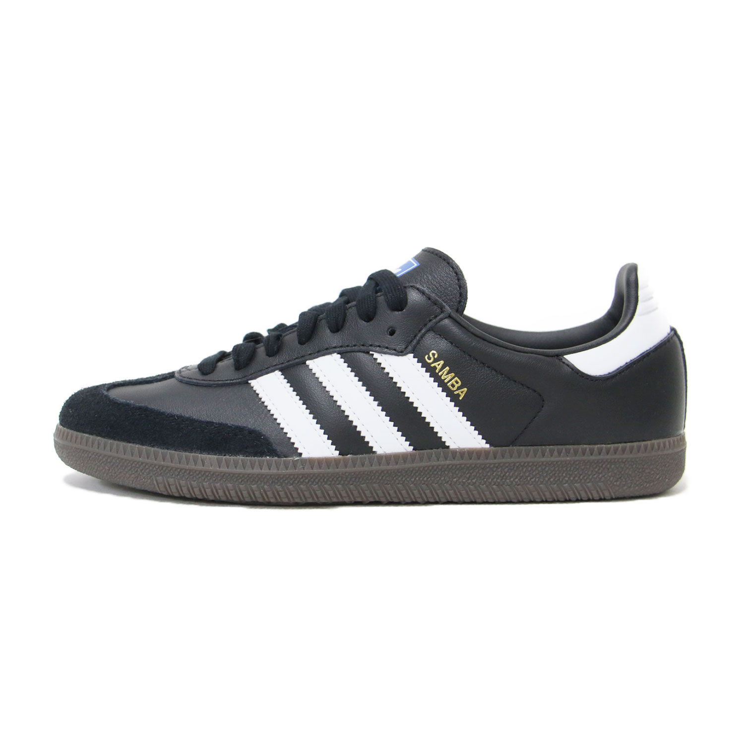 adidas アディダス サイズ:US6(24.5cm) | SAMBA OG B75807 | サンバ | レザー レースアップ | ブラック 黒 | ローカット スニーカー シューズ 靴【レディース】【中古】【美品】【K4746】