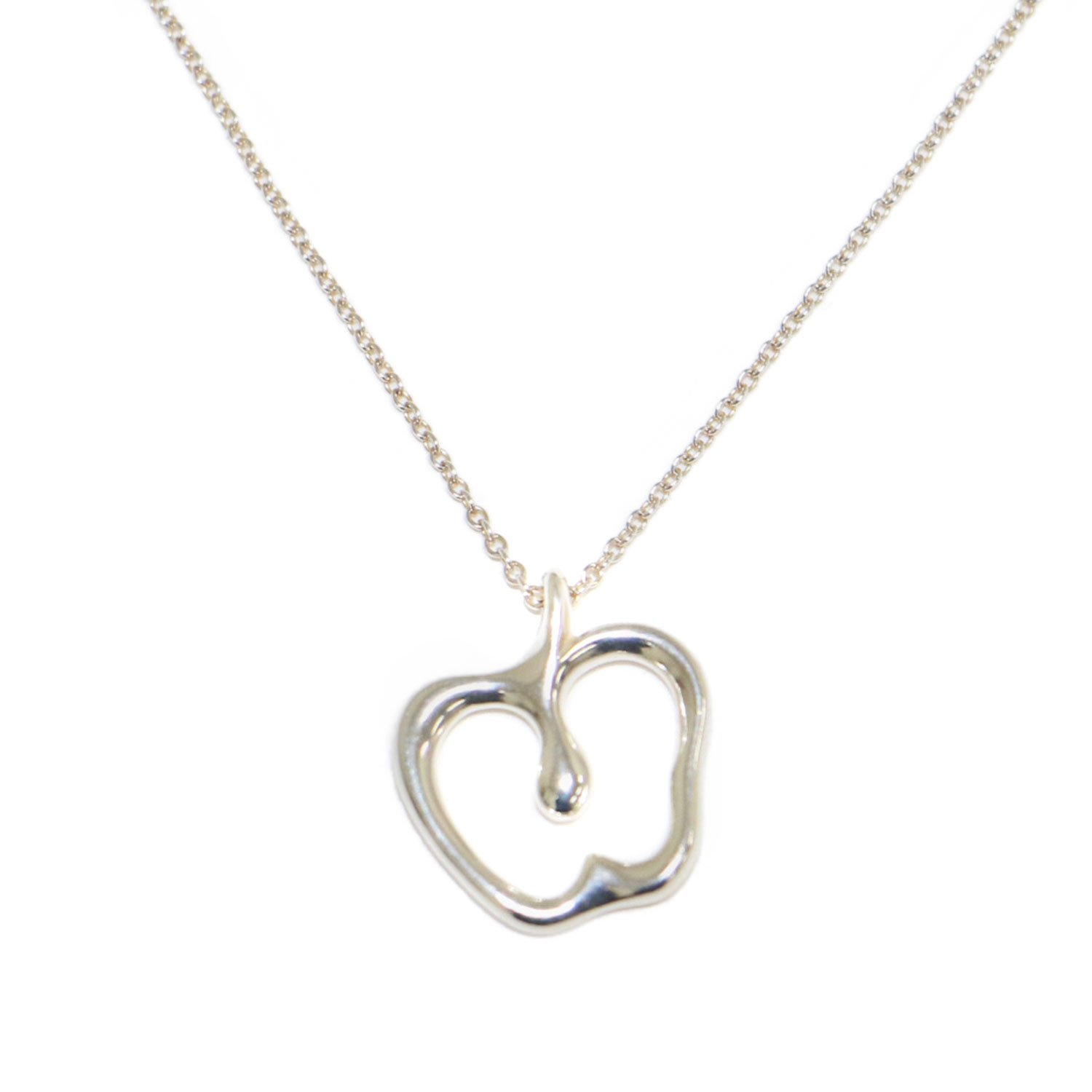 TIFFANY&Co. ティファニー エルサ・ペレッティ アップル ネックレス / ペンダント | りんご チェーン | SV925 シルバー | ブランド ジュエリー アクセサリー | スペイン製【レディース】【中古】【美品】【K4774】 15,142円