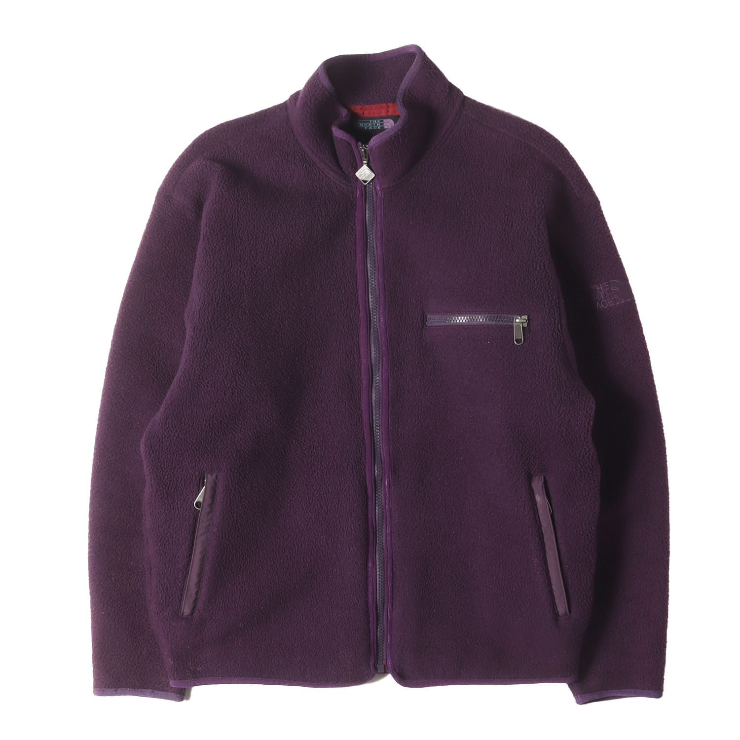 THE NORTH FACE ノースフェイス ジャケット パープル サイズ:M | 90s 三角タグ ジップ フリースジャケット | 90年代 ヴィンテージ 古着 | アウター ブルゾン 上着【メンズ】【中古】【K4780】