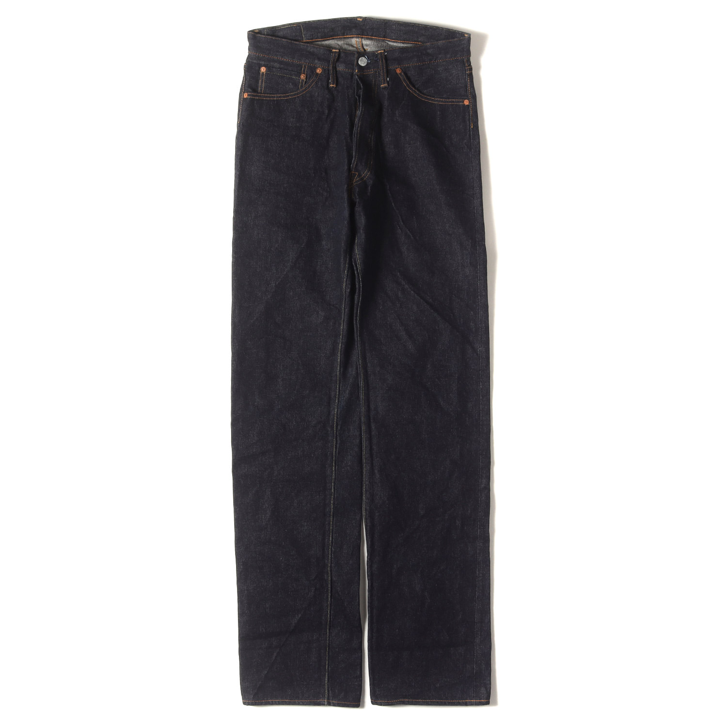 DENIME ドゥニーム パンツ インディゴ サイズ:31 | 濃紺 極美品 | 501XXタイプ 革パッチ ボタンフライ デニムパンツ | 日本製 | ボトムス ジーンズ ジーパン【メンズ】【中古】【美品】【K4775】