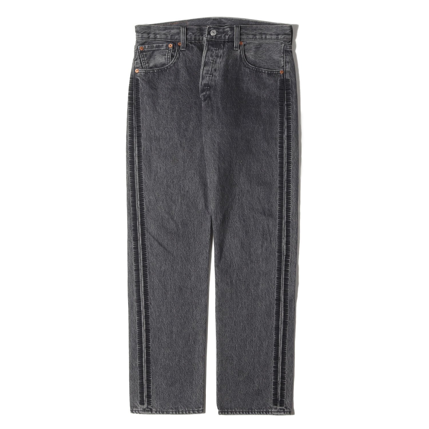 UNDERCOVER アンダーカバー パンツ ブラック 黒 サイズ:W32×L32 | 35周年記念モデル | 25SS Levis トライアングル刺繍 501 Big E ブラック デニムパンツ | ボトムス ジーンズ ジーパン【メンズ】【中古】【K4783】