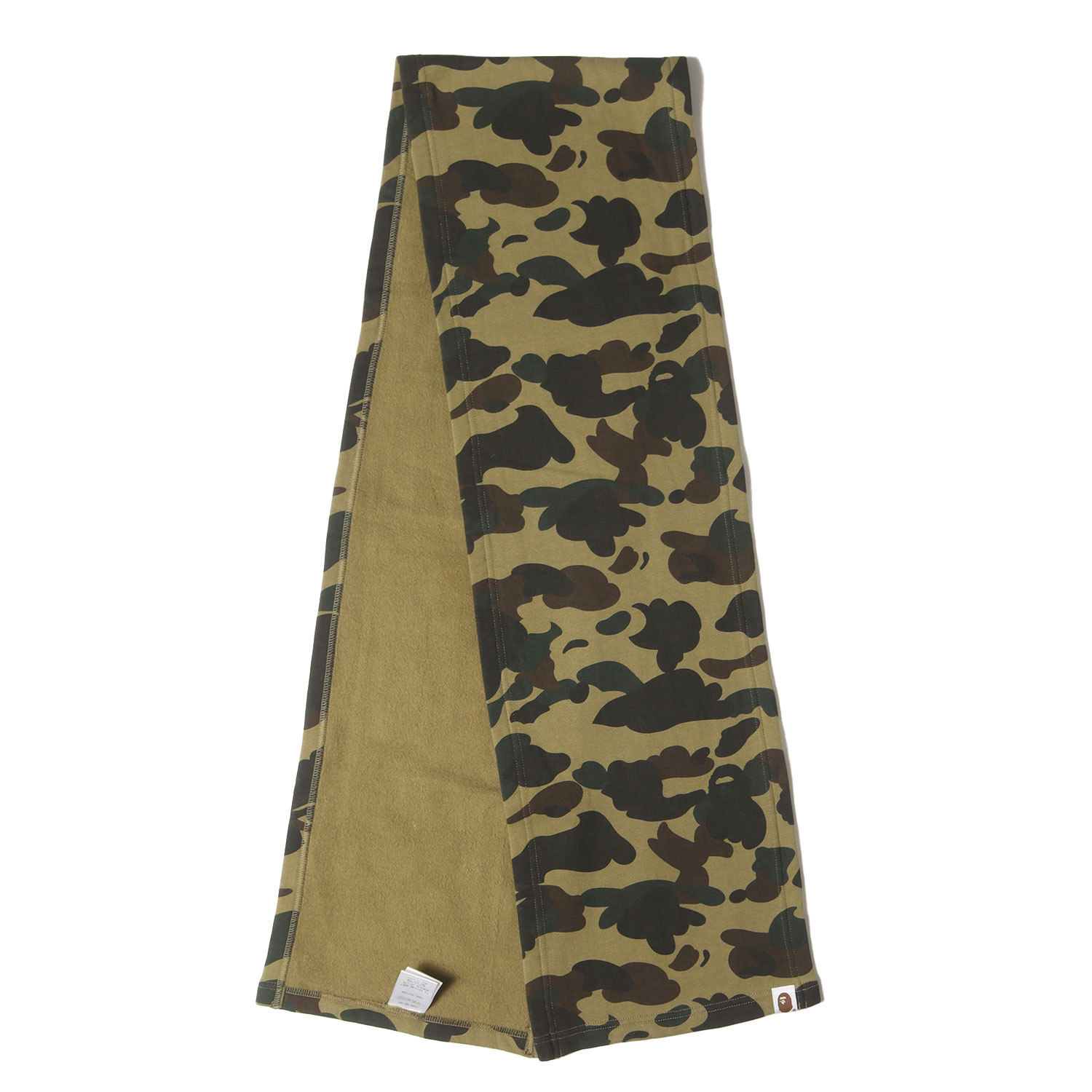 A BATHING APE ア ベイシング エイプ マフラー | 1stカモ 猿迷彩 スウェット マフラー | グリーンカモ 迷彩 | ブランド ファッション アイテム 小物【メンズ】【中古】【K4773】