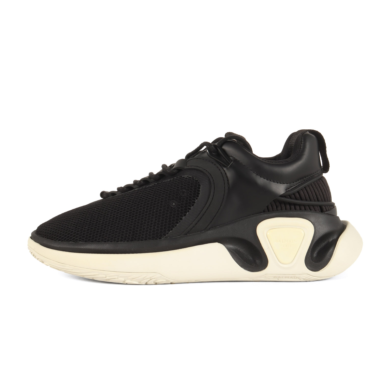 BALMAIN バルマン 大いさ:US8(26.0糎) | B Runner / 44 rue Francois 1er | 黒いこと 黒 | 置き目取りすてる スニーカー シューズ 靴 【メンズ】【中古】【K4792】