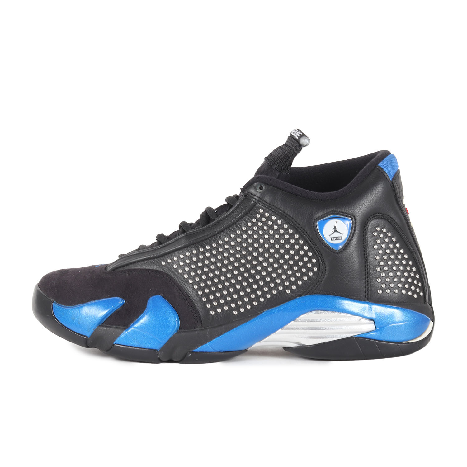 Supreme シュプリーム 大きさ:US9.5(27.5糎) | NIKE AIR JORDAN 14 RETRO S (BV7630-004) | ナイキ エアジョーダン14 レトロ | 黒いこと バーシティロイヤル | 共同研究 スニーカー シューズ バッシュ 靴【メンズ】【中古】【K4839】