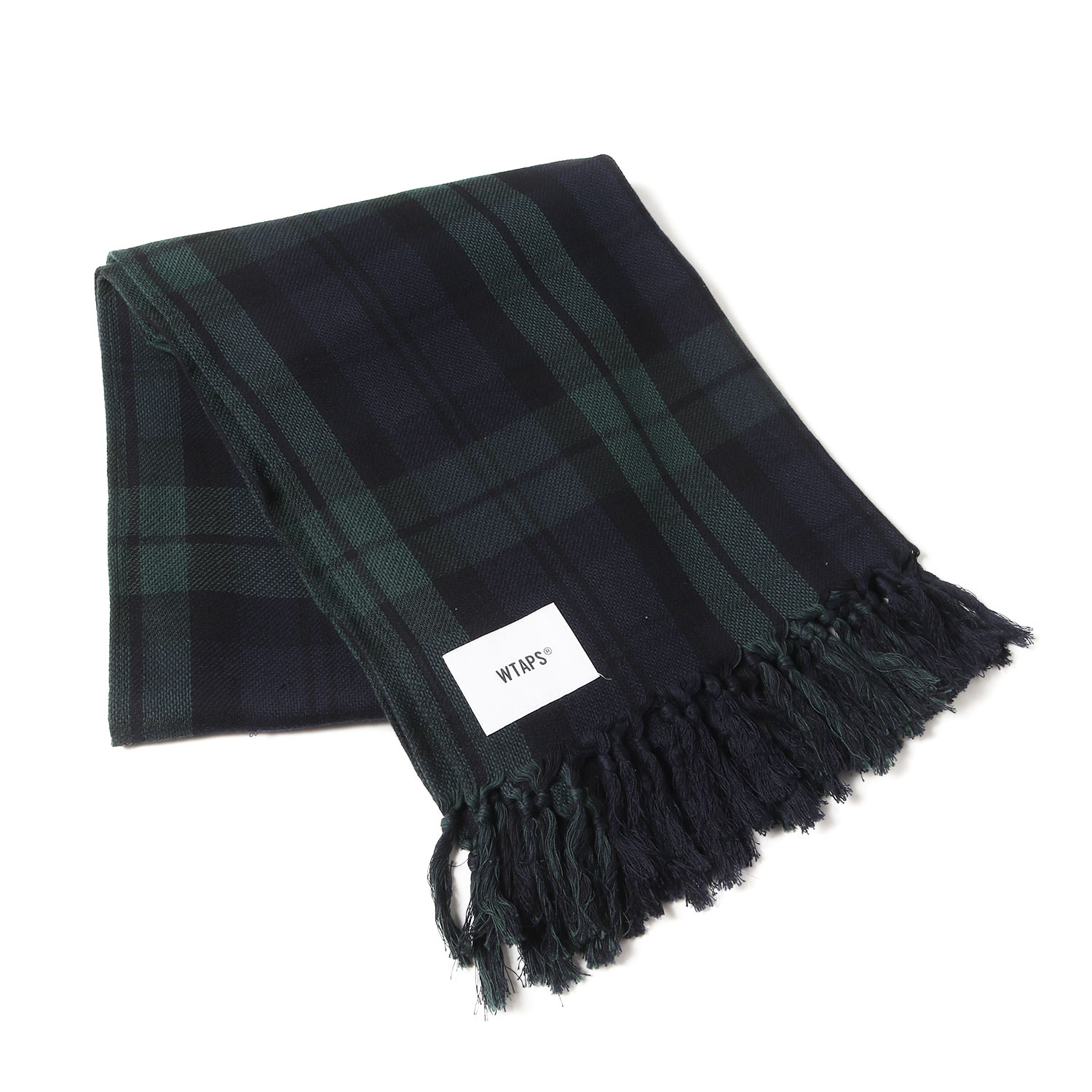 WTAPS ダブルタップス 袈裟 | 24AW ブラックウォッチ 綿織物 袈裟 (WRAP / SCARF / COTTON) | 緑であること 米国海軍 | ブランド名 流行り物 科目 小物【メンズ】【中古】【美品】【K4840】