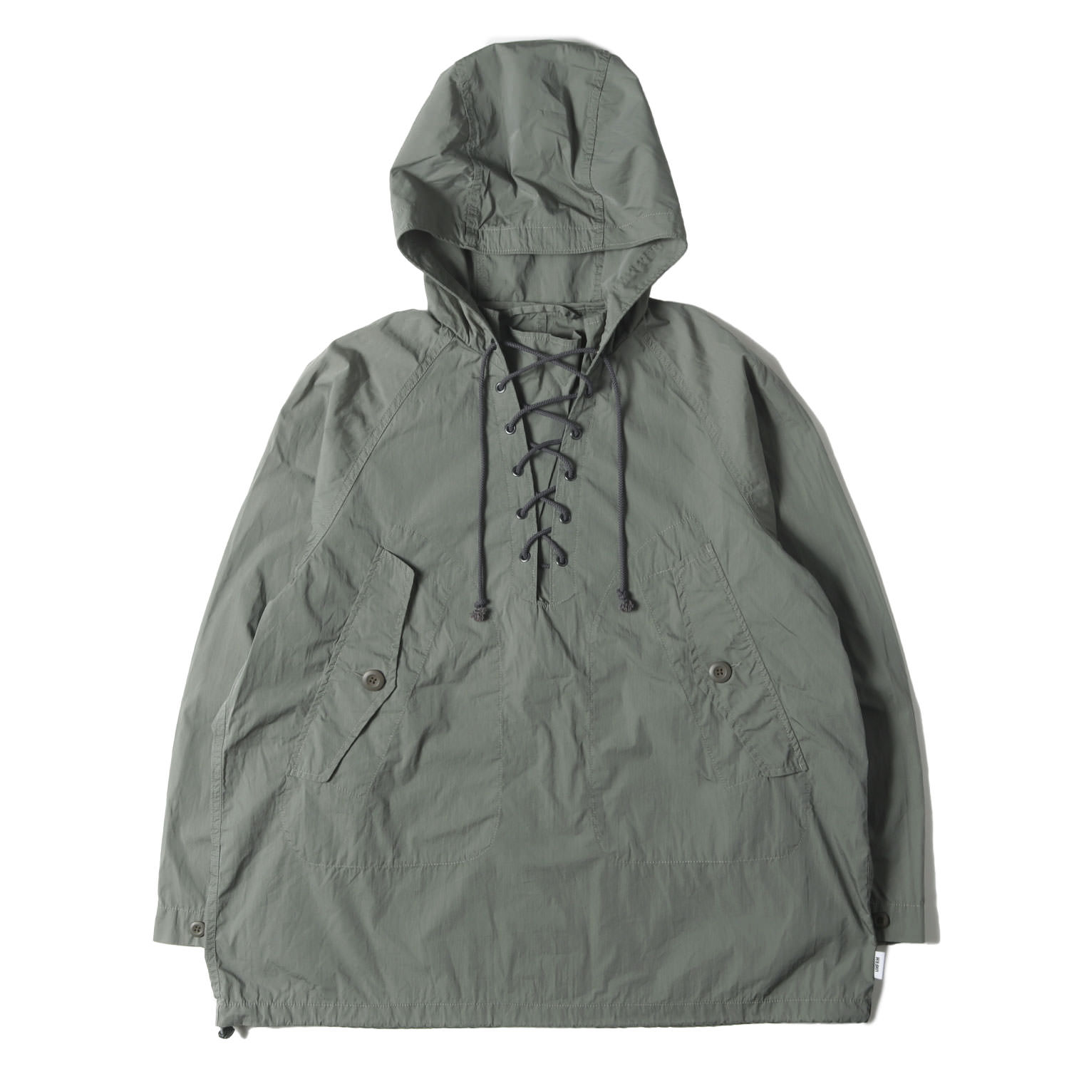 UNFRM OUTDOOR STANDARD 制服 アウトドア 判定基準 上衣 サルヴィア 大きさ:L | 23SS スピード競技引き上げる ミリタリーパーカー (COTTON NYLON TYPEWRITER MILITARY PARKA) | アウター 上衣 厚地の外套【メンズ】【中古】【美品】【K4746】