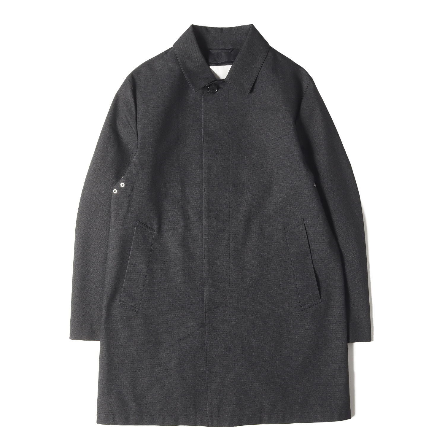 MACKINTOSH PHILOSOPHY マッキントッシュ 哲学 厚地の外套 ヘザーグレー 大きさ:40 | ポリ ステンカラー厚地の外套 | アウター 上衣 厚地の外套【メンズ】【中古】【K4746】