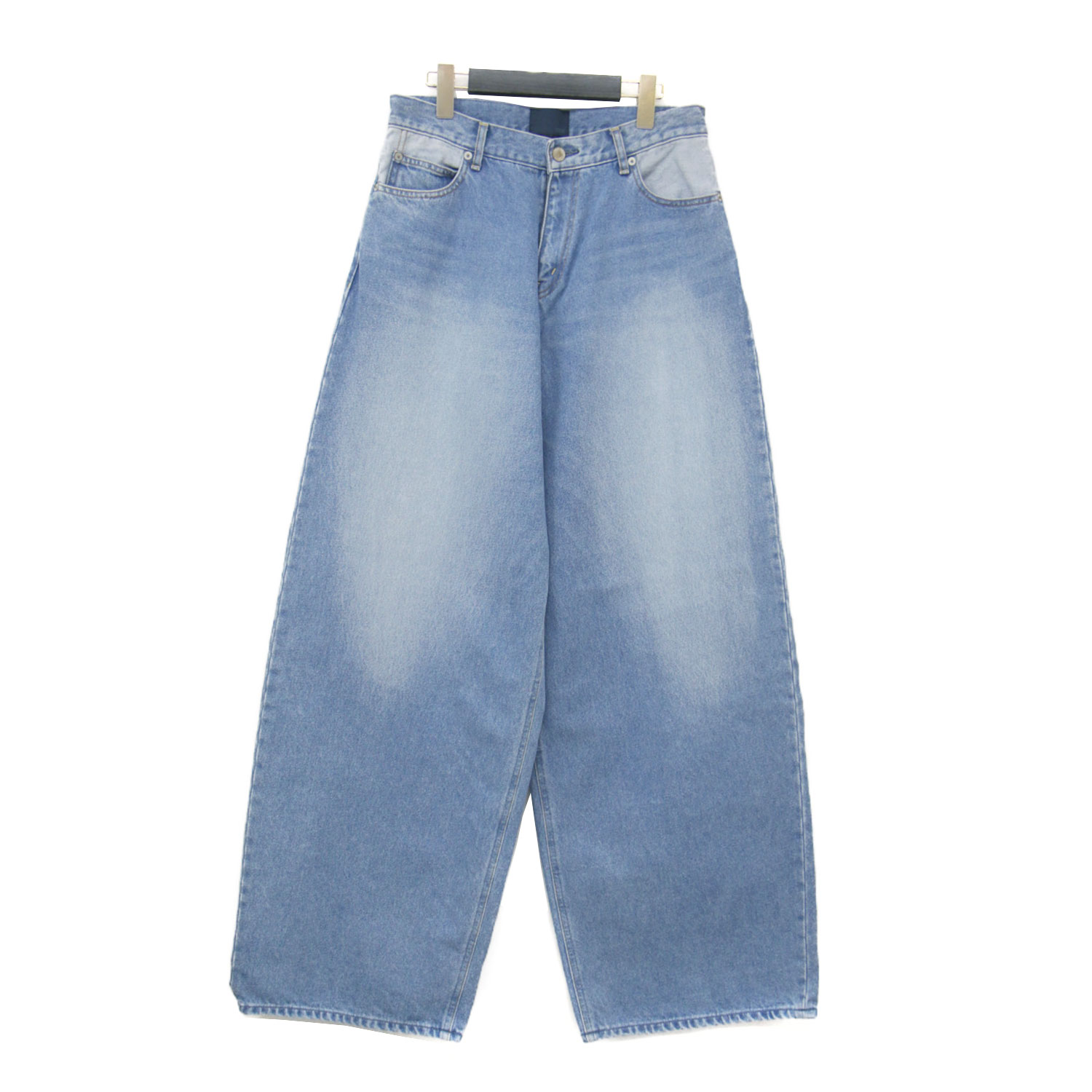 SERGE サージ パンツ ブルー サイズ:26(L) | 25秋冬 リメイク バック ダーツ デニムパンツ | REMAKE BACK DARTS PANTS | バギー 再構築 | 日本製 | ボトムス ジーンズ ジーパン【レディース】【中古】【K4784】