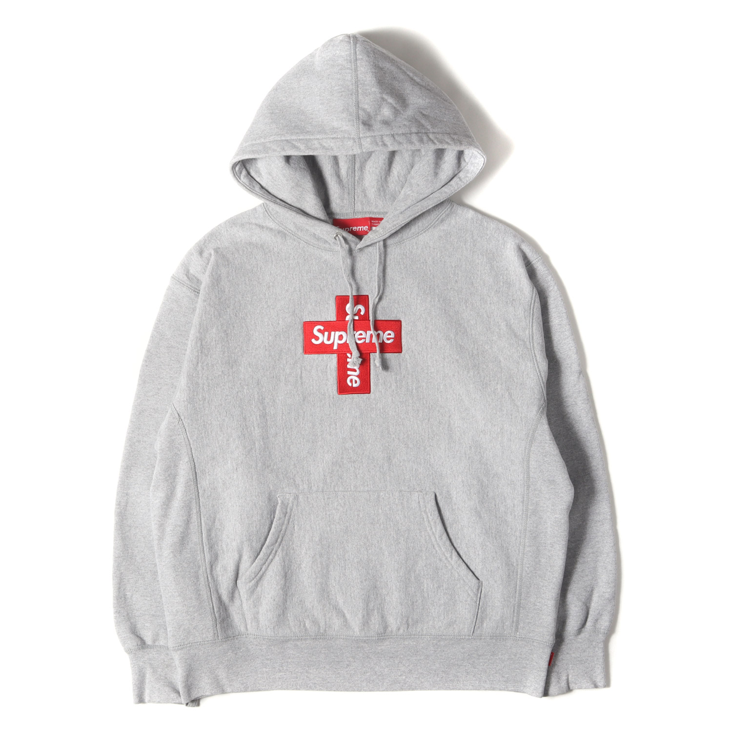 Supreme シュプリーム パーカー ヘザーグレー サイズ:S | 20AW クロスボックスロゴ スウェットパーカー (Cross Box Logo Hooded Sweatshirt) | トップス フーディー プルオーバー【メンズ】【中古】【K4792】