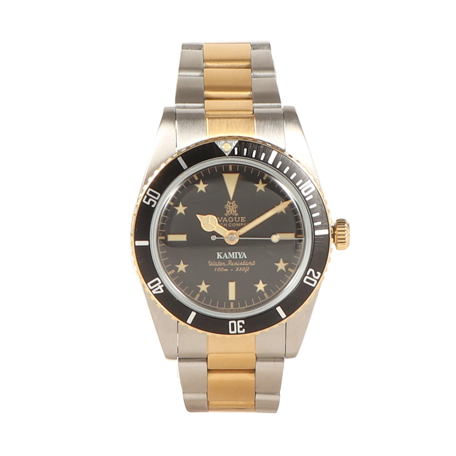 KAMIYA カミヤ | 25SS Vague Watch Co. コンビネーション ダイバーズウォッチ (G14VA102) | シルバー ゴールド | ブランド ファッション アイテム【メンズ】【K4786】