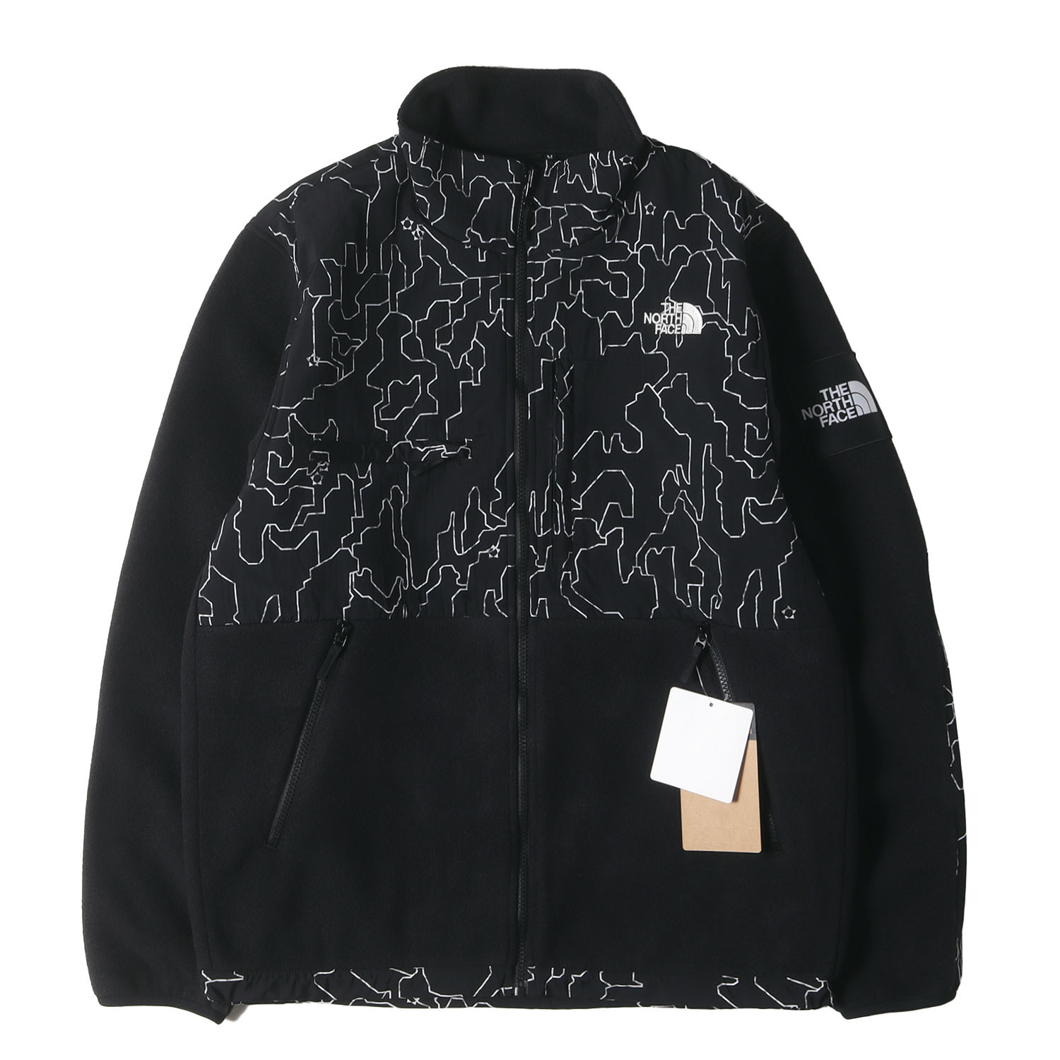 THE NORTH FACE 北の方人間の顔 上衣 ブラックツリーバーク(KB) 大きさ:M | 24AW ツリーバーク柄 人情本御茶 フリース デナリジャケット (Novelty Denali Jacket) | アウター 上衣 厚地の外套【メンズ】【K4858】