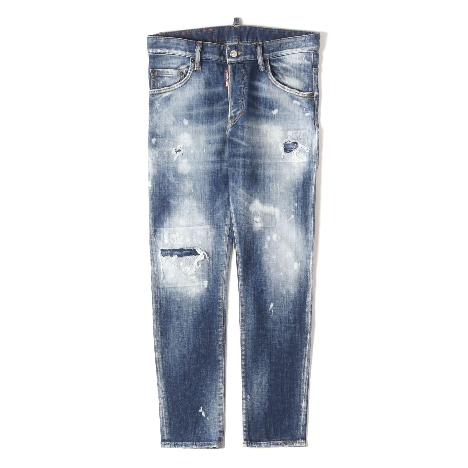 DSQUARED2 ディースクエアード ズボン下 インディゴ 大いさ:46 | 21AW スケーター ダメージリペア処理 伸ばすこと ジーンズズボン下(Skater Jean) | ボトムス デニム ジーパン【メンズ】【中古】【K4746】 ズボン・パンツ-メンズファッション