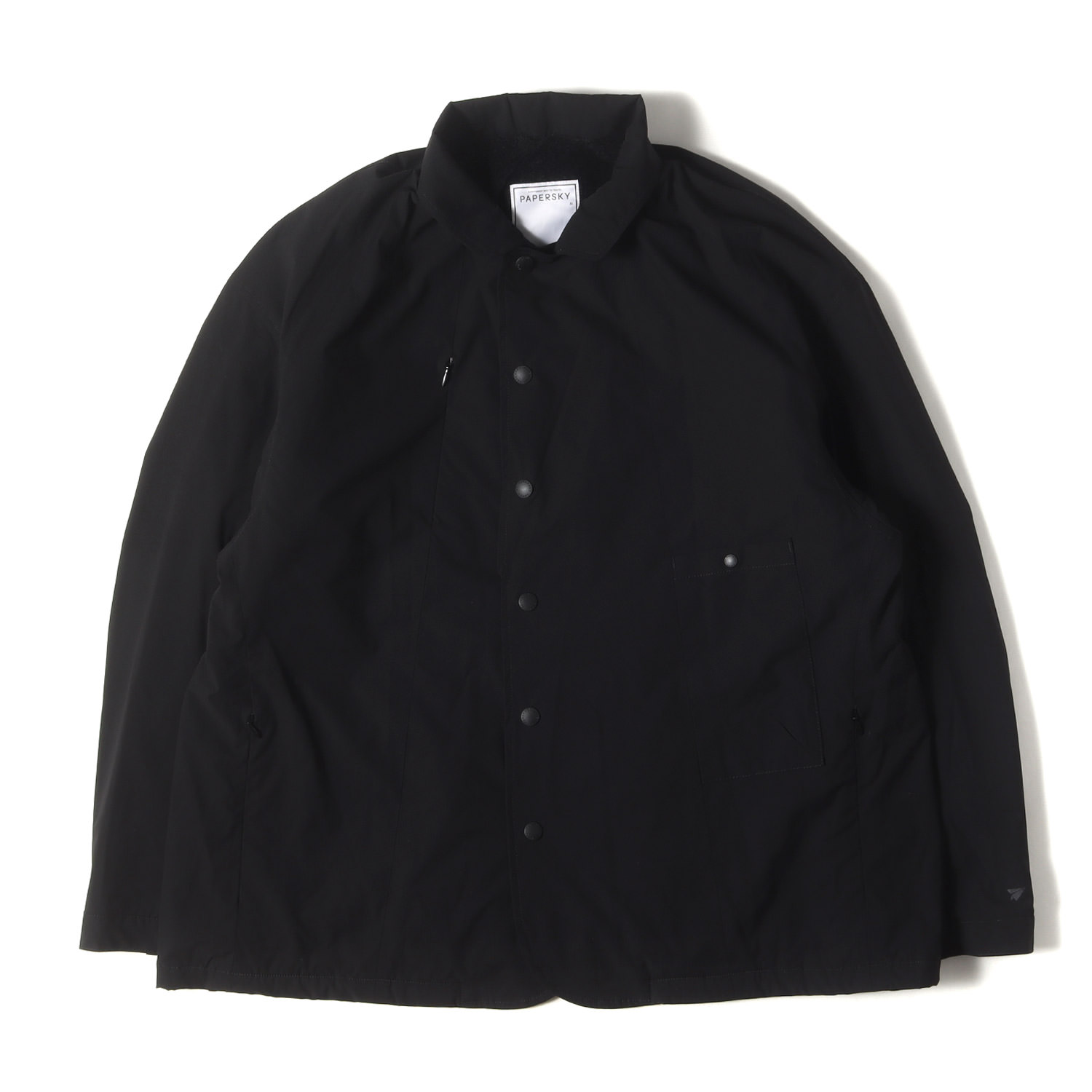 PAPERSKY WEAR ペーパースカイウェア ジャケット ブラック 黒 サイズ:M | ストレッチシェル スタンドカラー ジャケット (HIKE & BIKE STAND JACKET) | アウター ブルゾン 上着【メンズ】【中古】【美品】【K4777】
