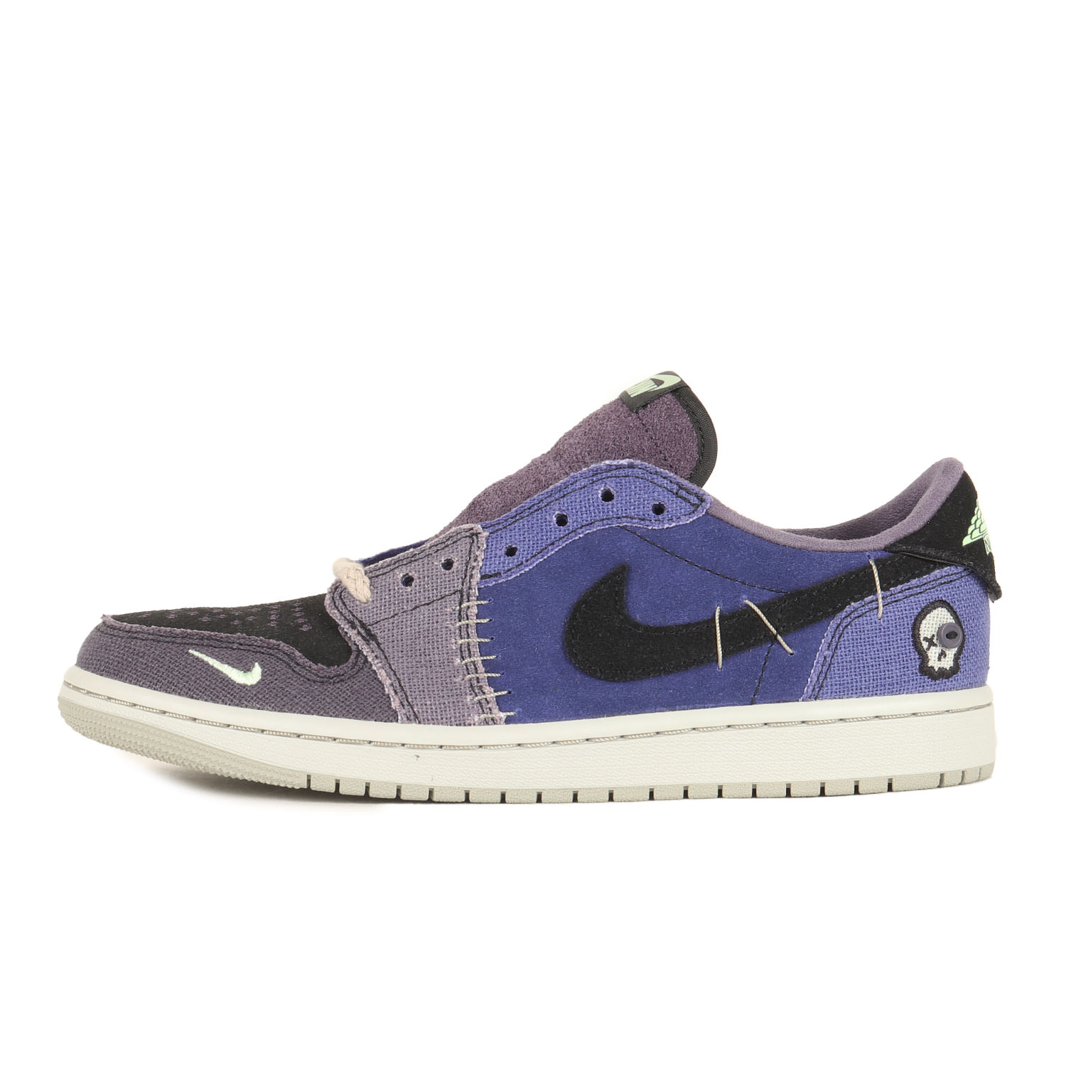 NIKE ナイキ 大きさ:US8(26.0糎) | Zion Williamson AIR JORDAN 1 RETRO LOW OG VOODOO ALTERNATE (IH2309-500) | ザイオン・ウィリアムソン 共同研究 ジョーダン 1 置き目 | リージェンシーパープル ベイパーグリーン | 置き目とり捨てる スニーカー【メンズ】【K4837】