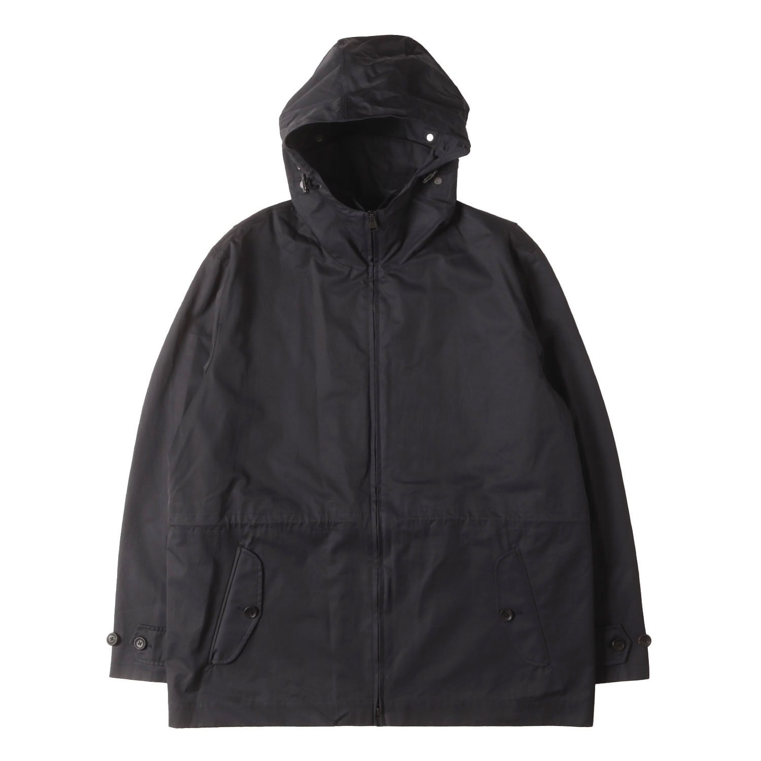 dunhill ダンヒル ブルゾン ネイビー 紺 サイズ:XL | フーデッド ジップアップ ブルゾン | イタリア製 | アウター ジャケット 上着【メンズ】【中古】【K4837】｜ブランド古着のBEEGLE by Boo-Bee
