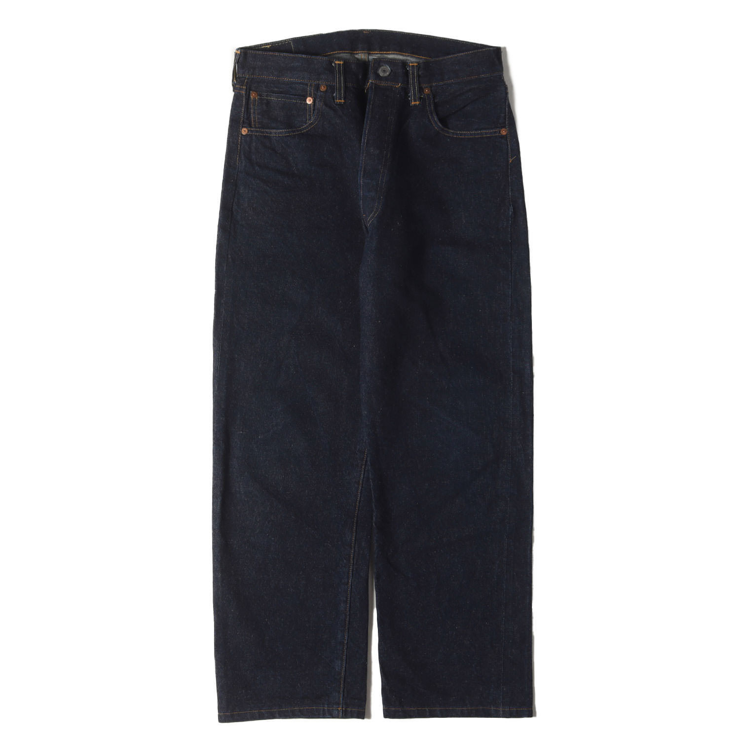 Levis リーバイス デニムパンツ サイズ:34×36 | 希少 濃紺 | 90s 1950年代復刻 501XX デニムパンツ | USA製 | 501-0003 バレンシア工場 ボタン裏刻印555 | インディゴ 95% | 90年代 古着 ヴィンテージ | ボトムス ジーンズ ジーパン【メンズ】【中古】【K4778】