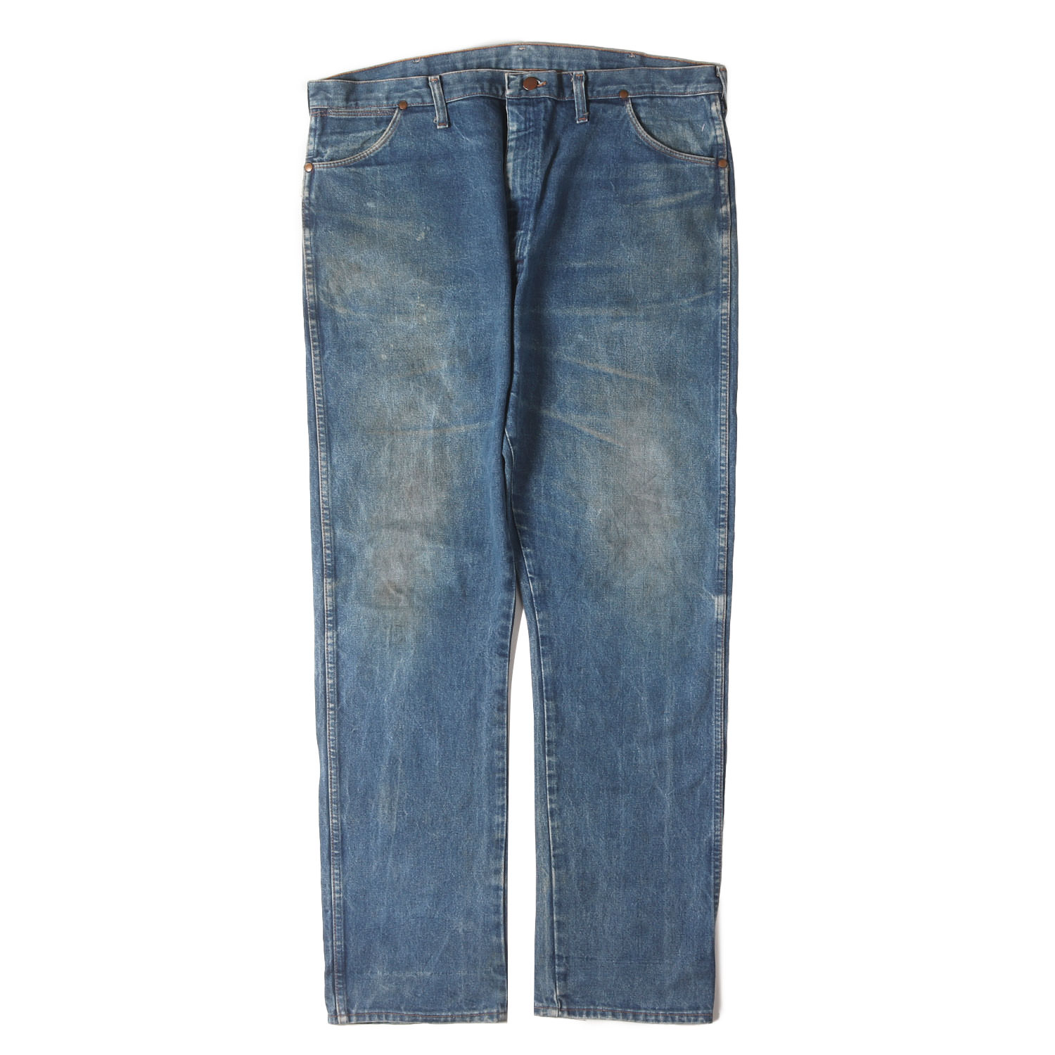 Wrangler ラングラー パンツ インディゴ サイズ:42×34 | USA製 ビッグサイズ | 90s 13MWZ カウボーイカット デニムパンツ | 90年代 ヴィンテージ 古着 | ボトムス ジーンズ ジーパン【メンズ】【中古】【K4779】
